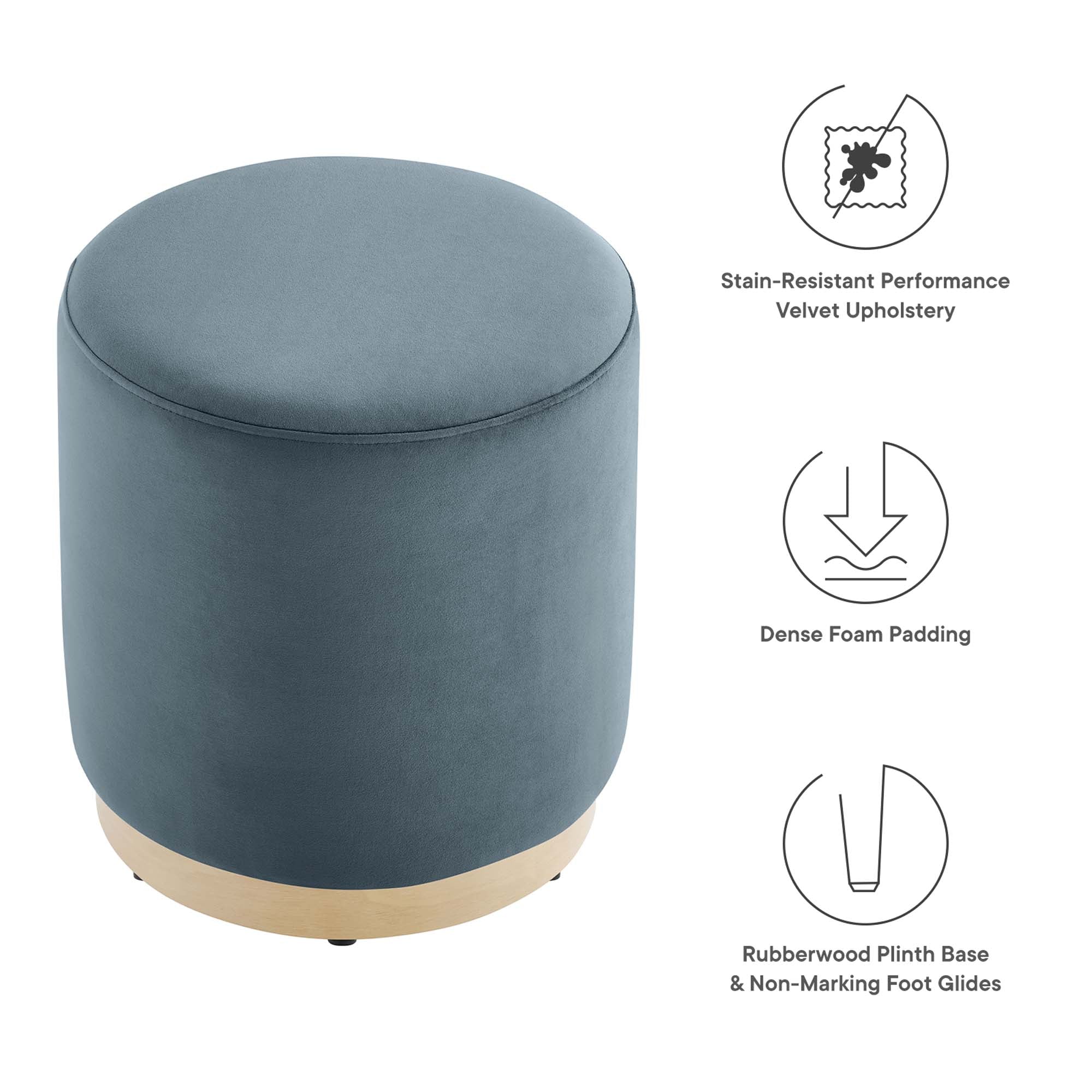 Chaise sans accoudoirs rembourrée en duvet Commix