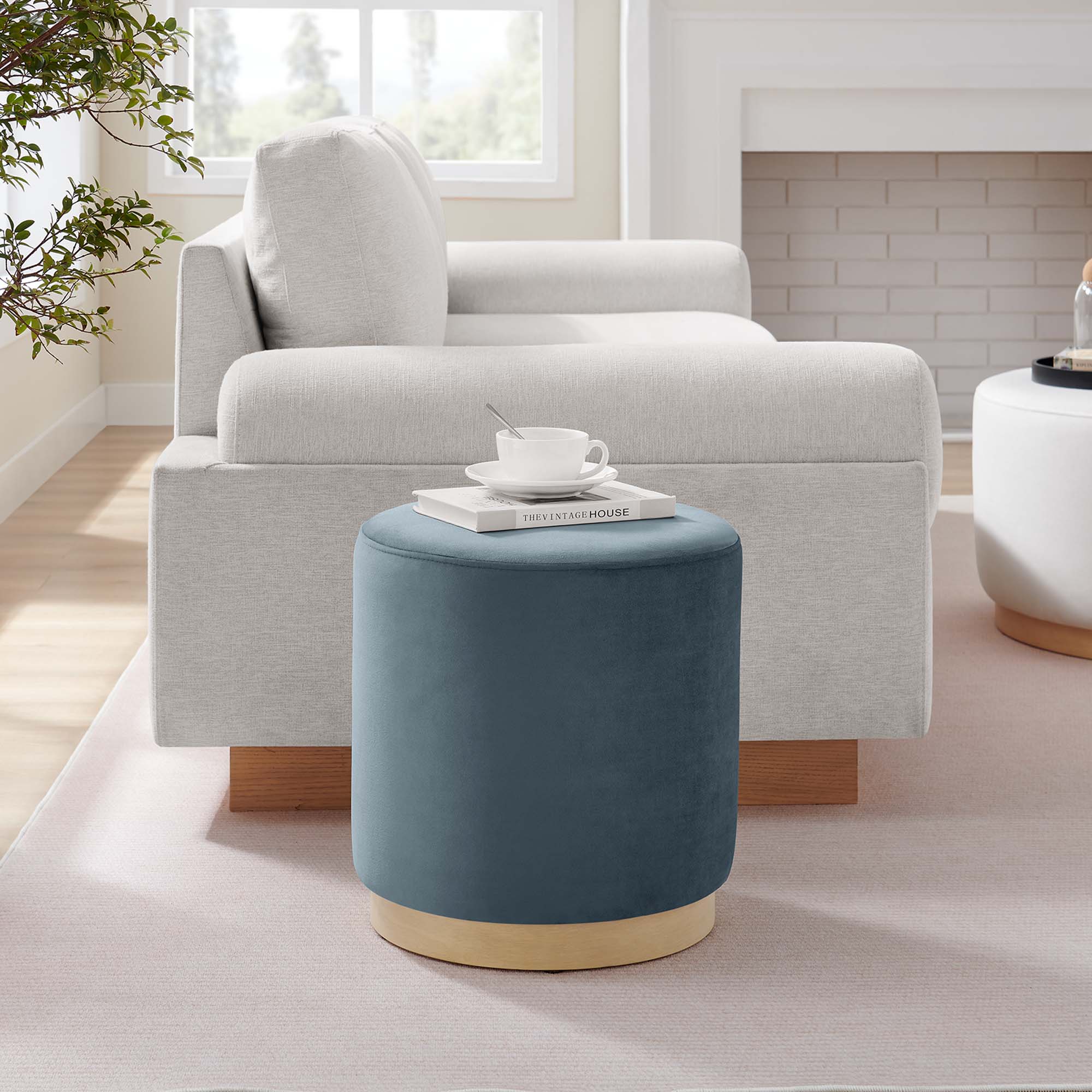 Chaise sans accoudoirs rembourrée en duvet Commix