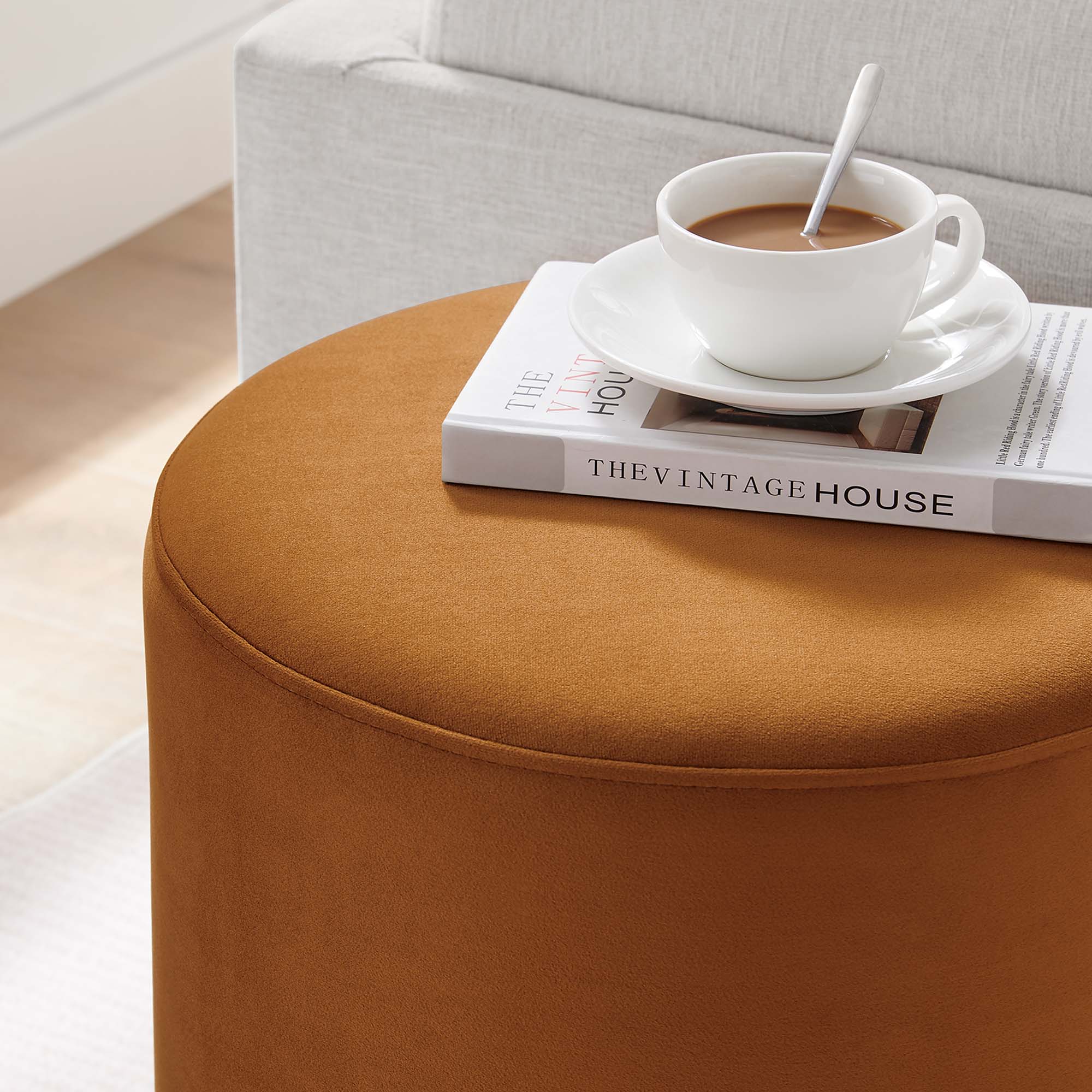 Chaise sans accoudoirs rembourrée en duvet Commix