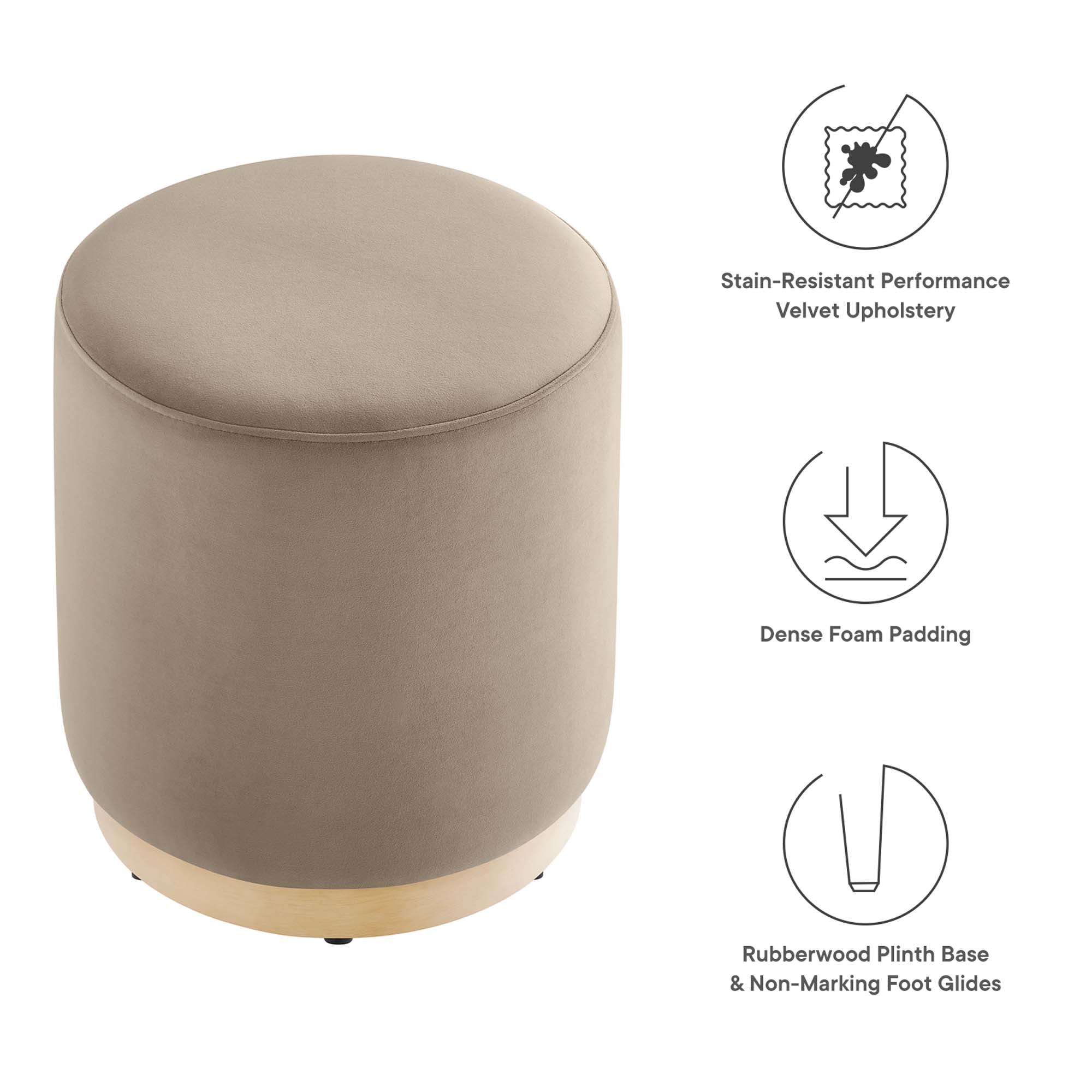Chaise sans accoudoirs rembourrée en duvet Commix