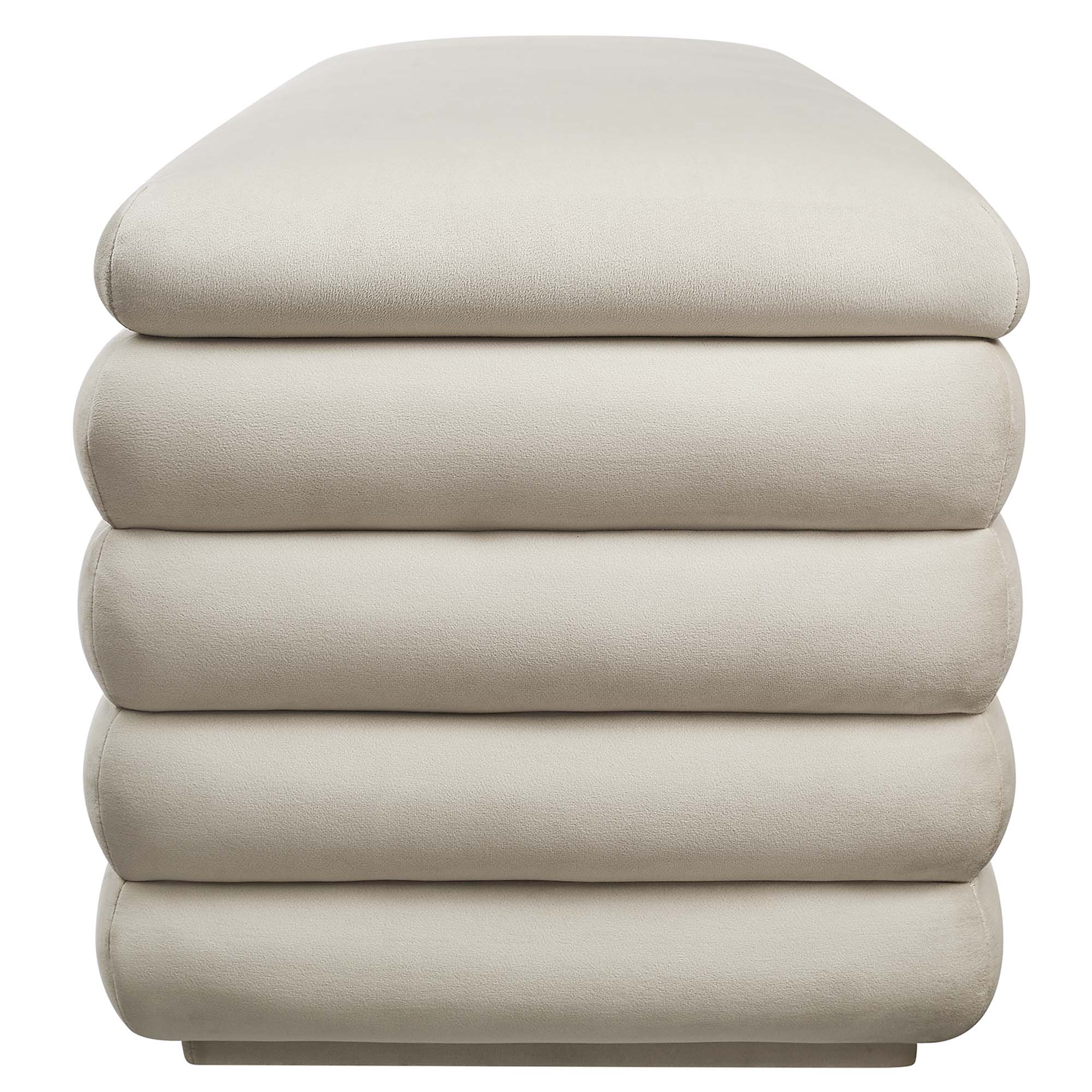 Chaise sans accoudoirs rembourrée en duvet Commix