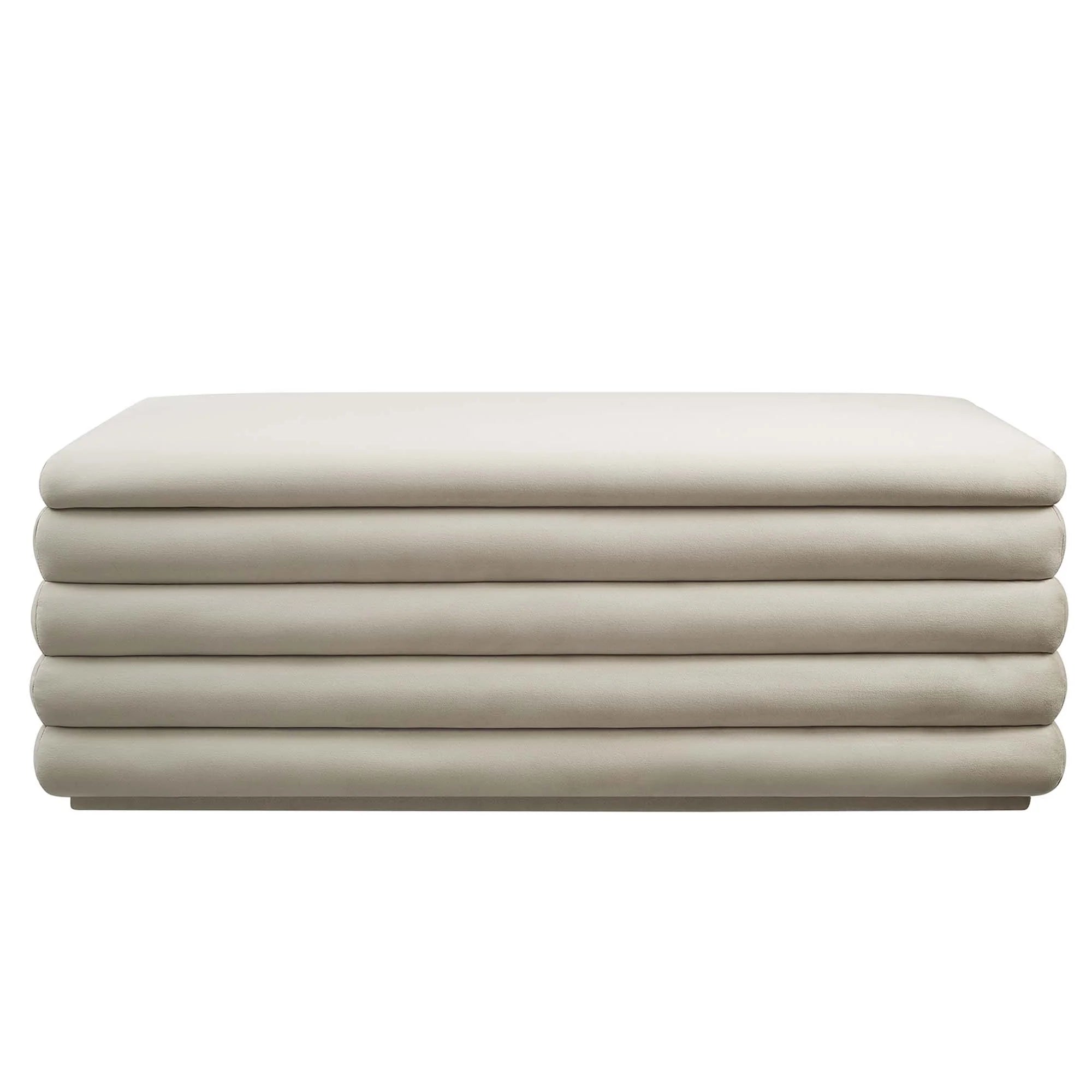 Chaise sans accoudoirs rembourrée en duvet Commix