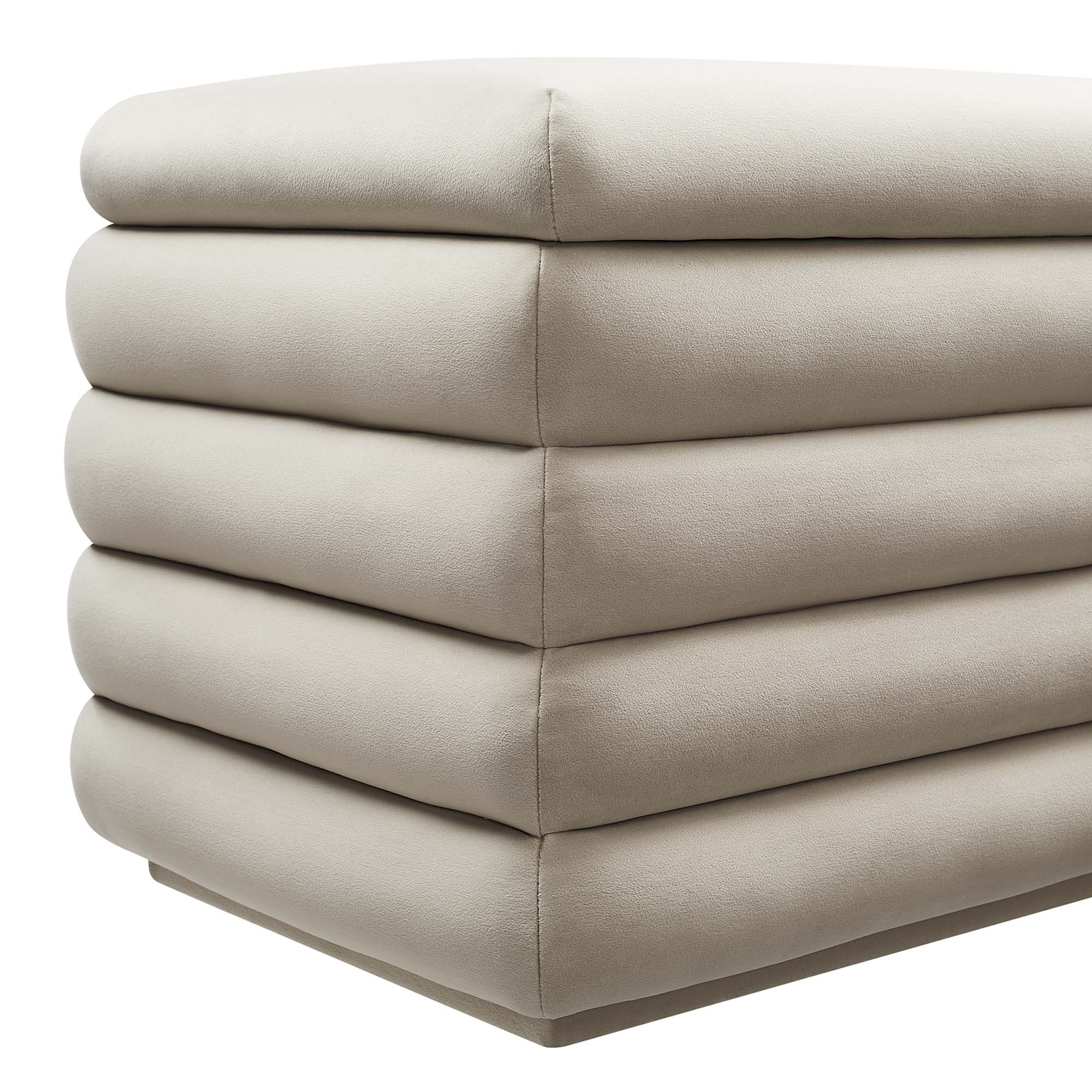 Chaise sans accoudoirs rembourrée en duvet Commix