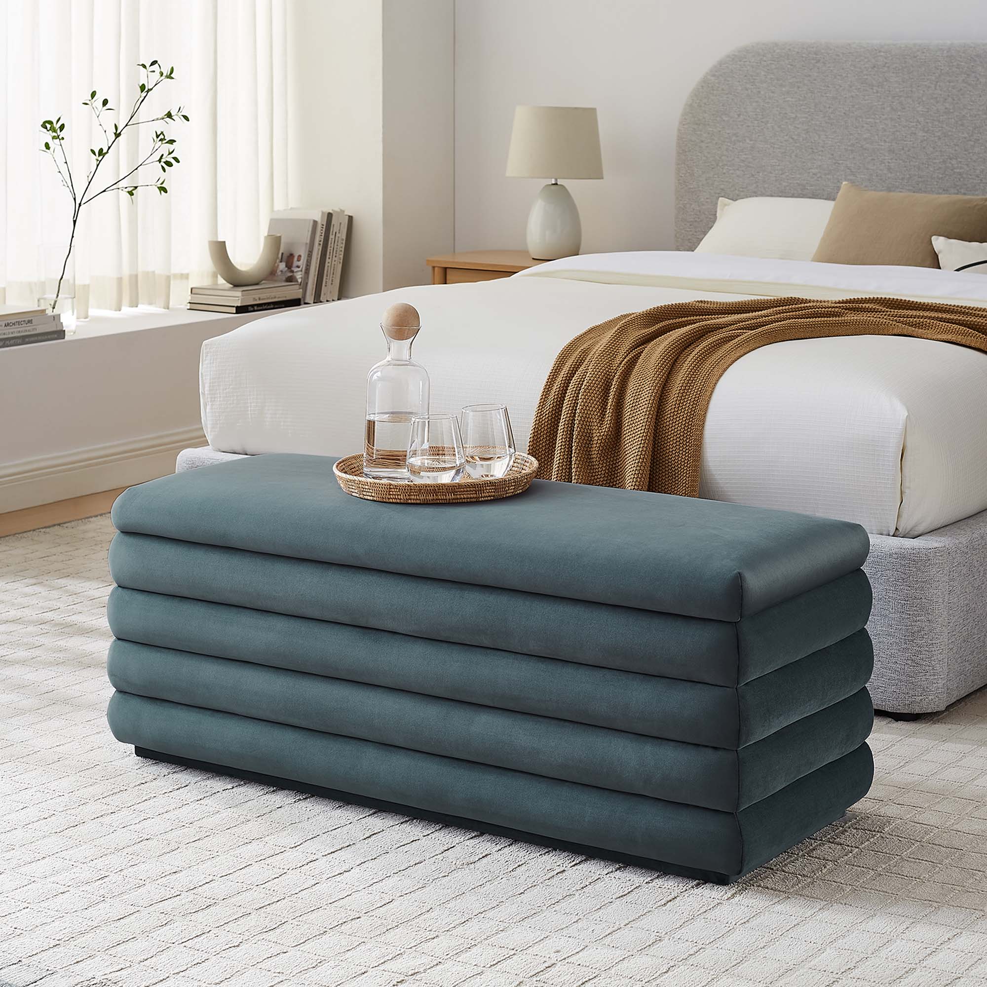 Chaise sans accoudoirs rembourrée en duvet Commix