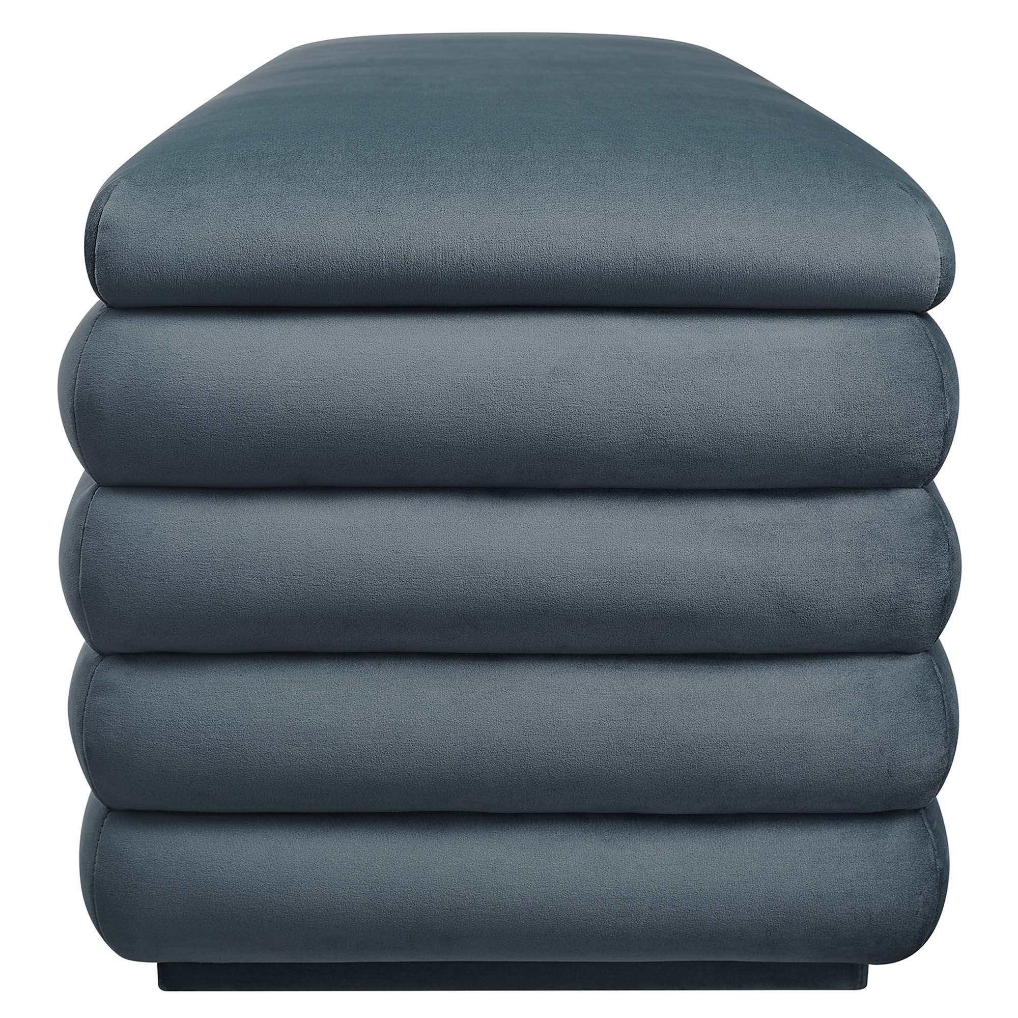 Chaise sans accoudoirs rembourrée en duvet Commix