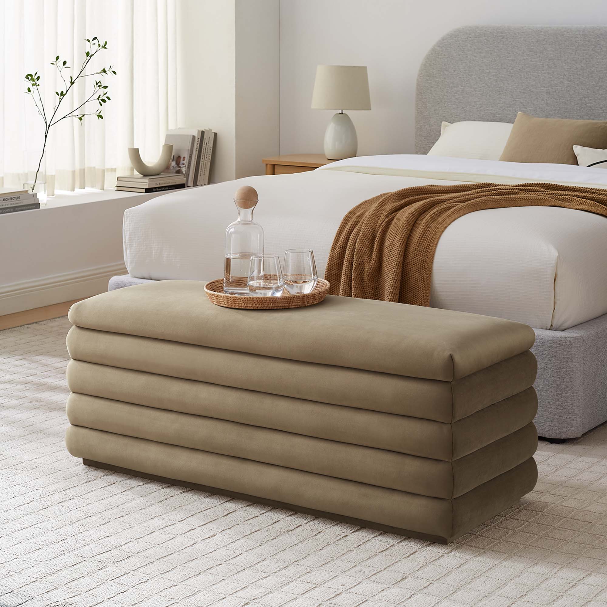 Chaise sans accoudoirs rembourrée en duvet Commix