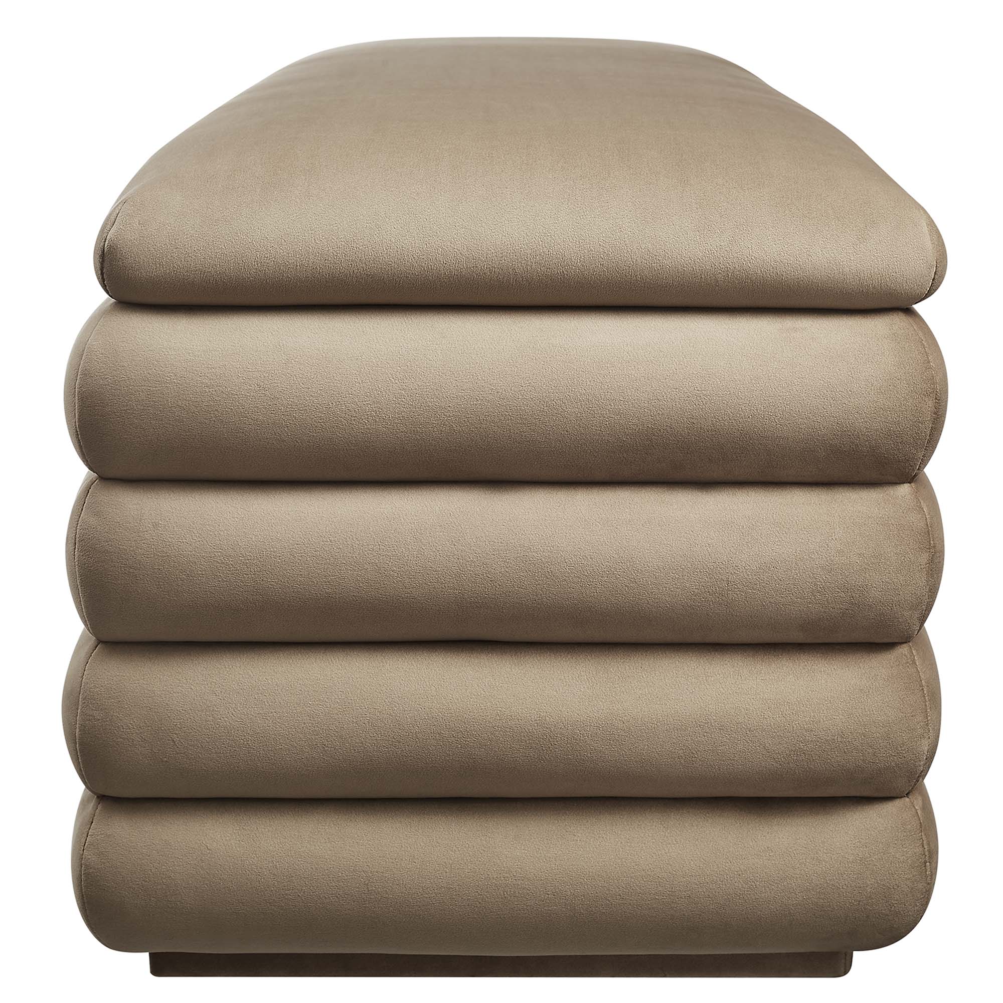 Chaise sans accoudoirs rembourrée en duvet Commix