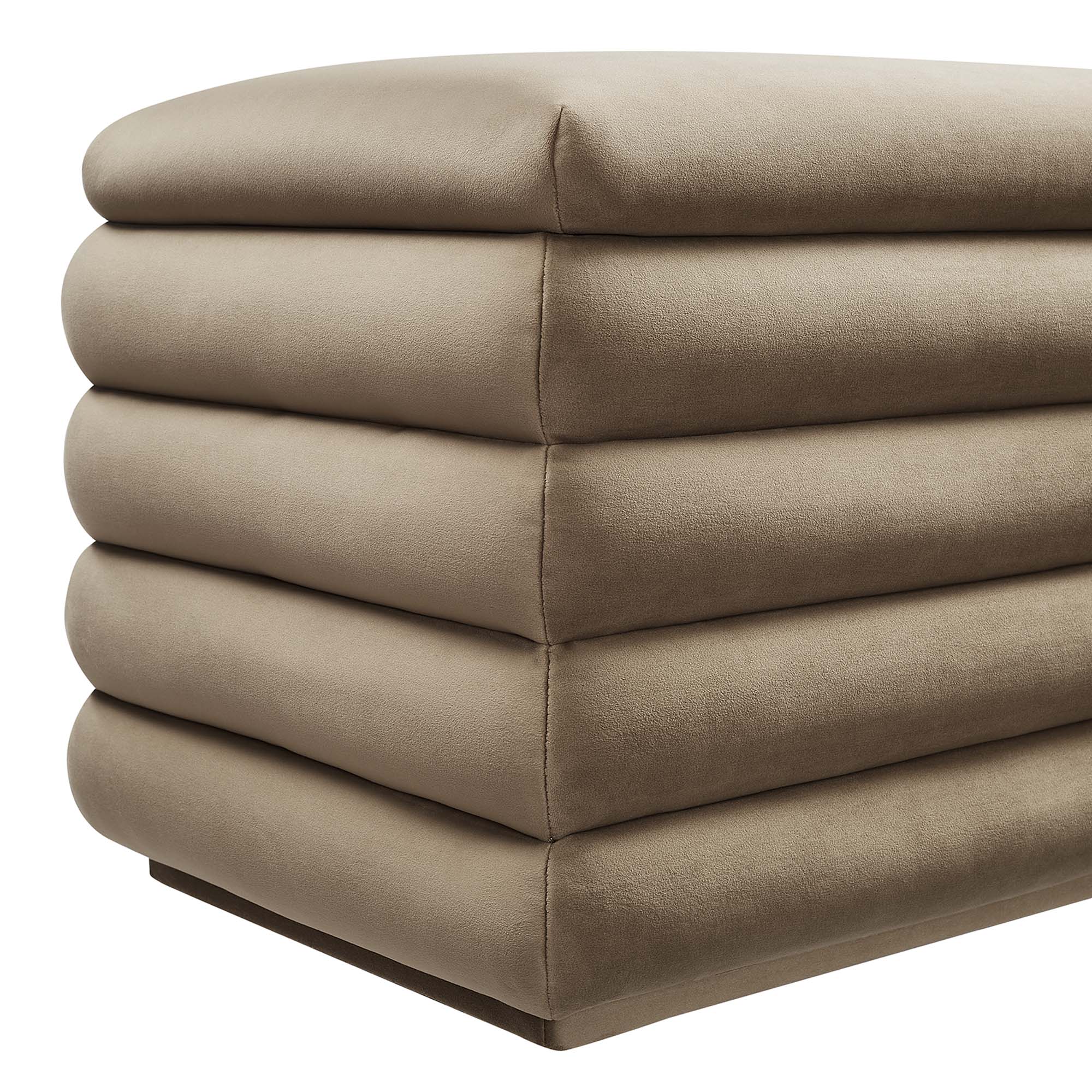 Chaise sans accoudoirs rembourrée en duvet Commix