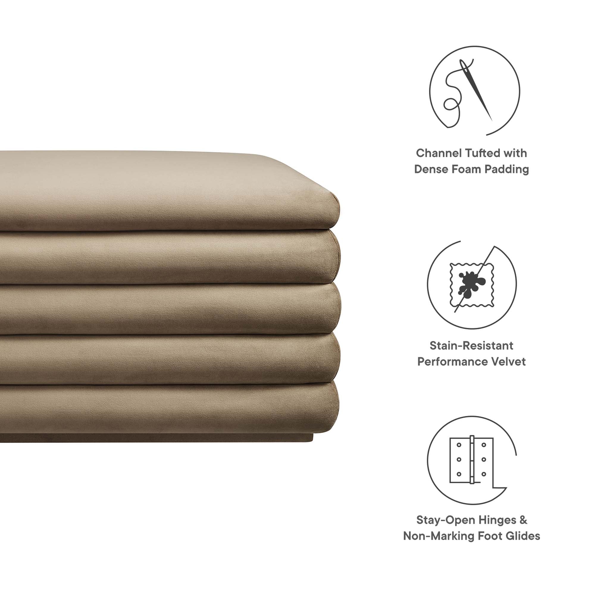 Chaise sans accoudoirs rembourrée en duvet Commix