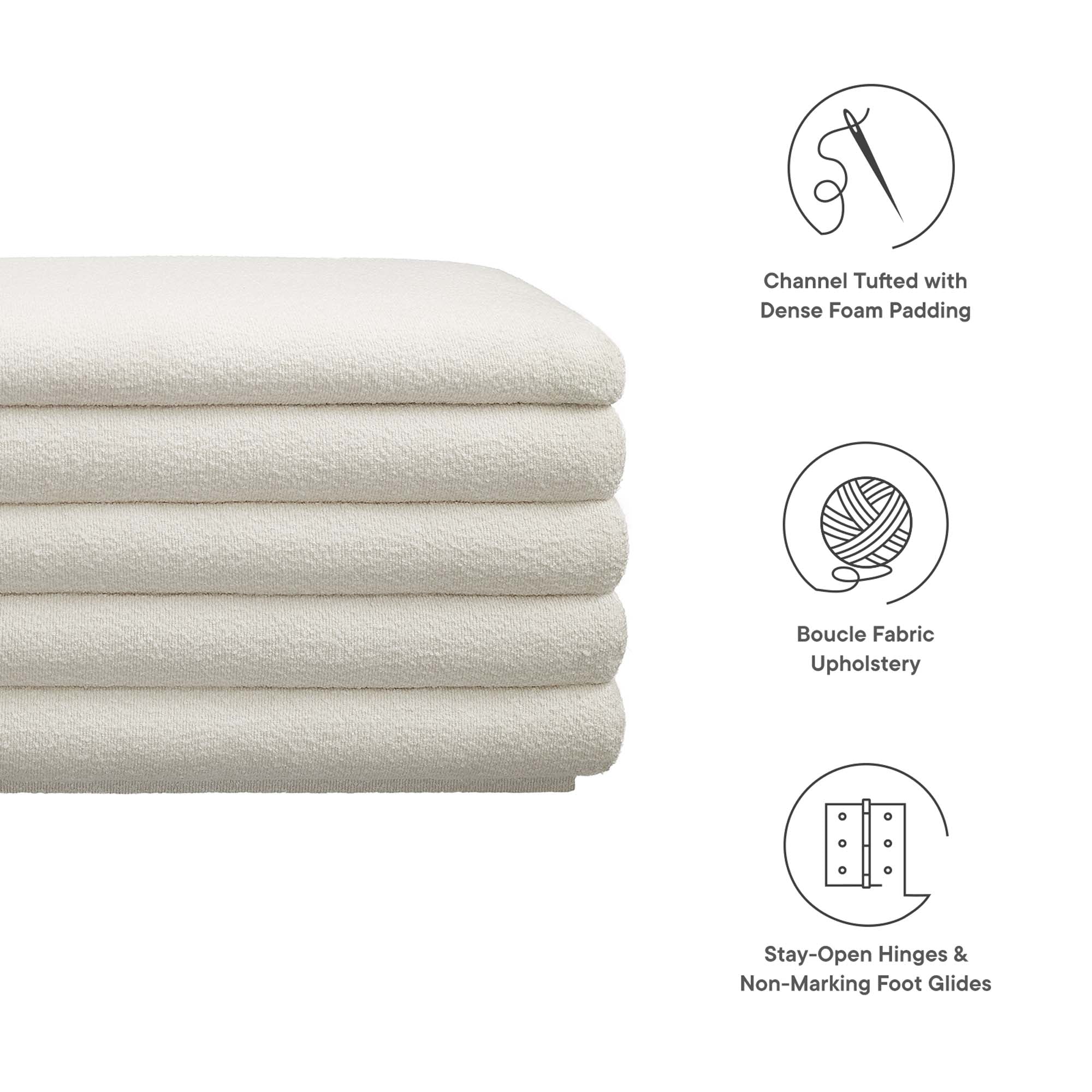 Chaise sans accoudoirs rembourrée en duvet Commix