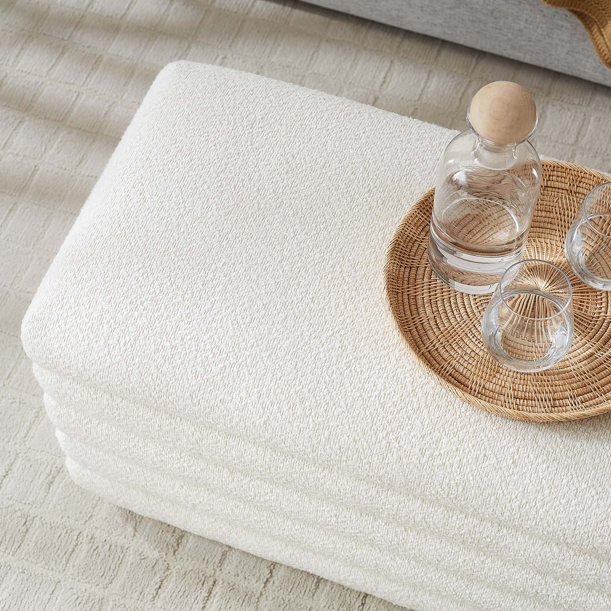 Chaise sans accoudoirs rembourrée en duvet Commix