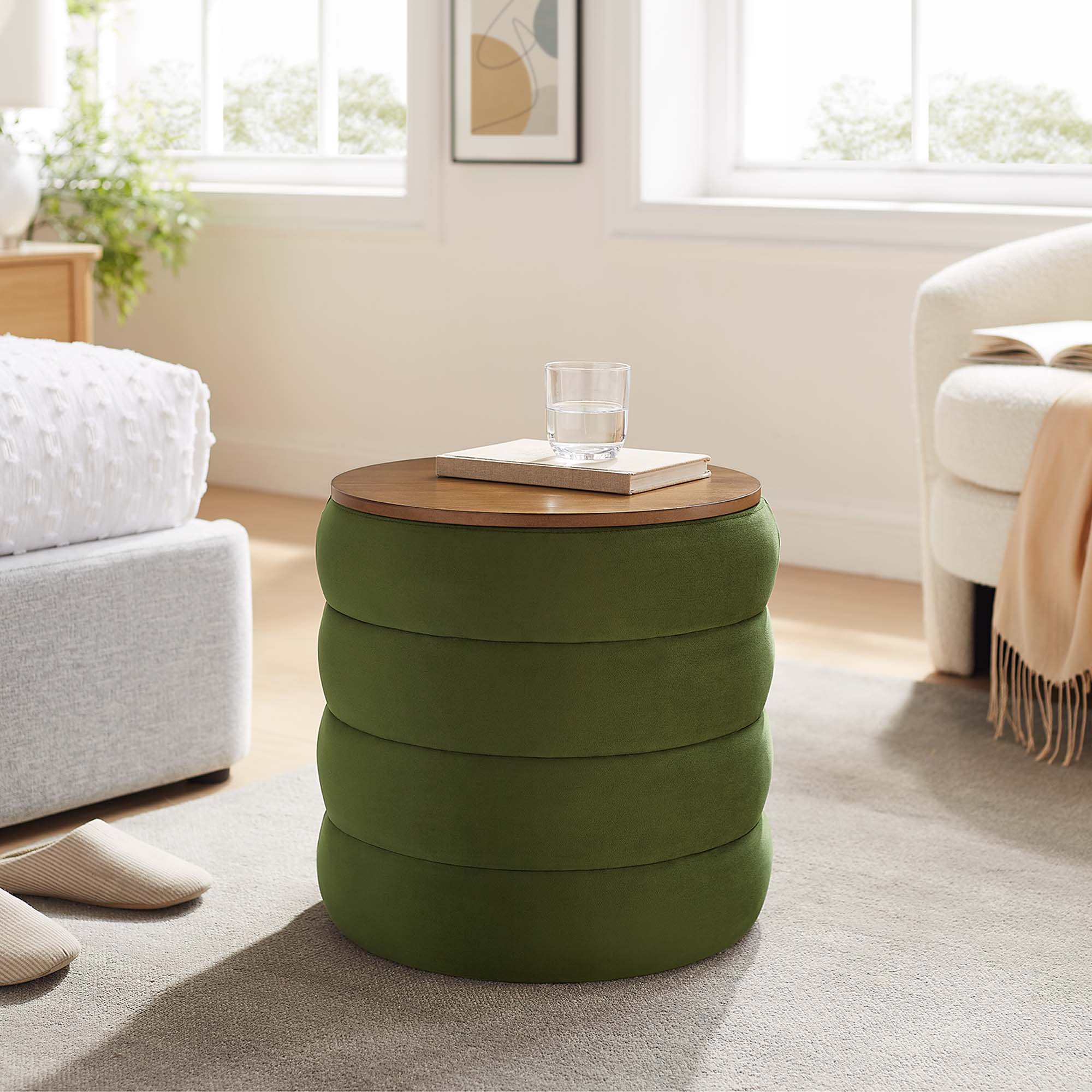 Chaise sans accoudoirs rembourrée en duvet Commix