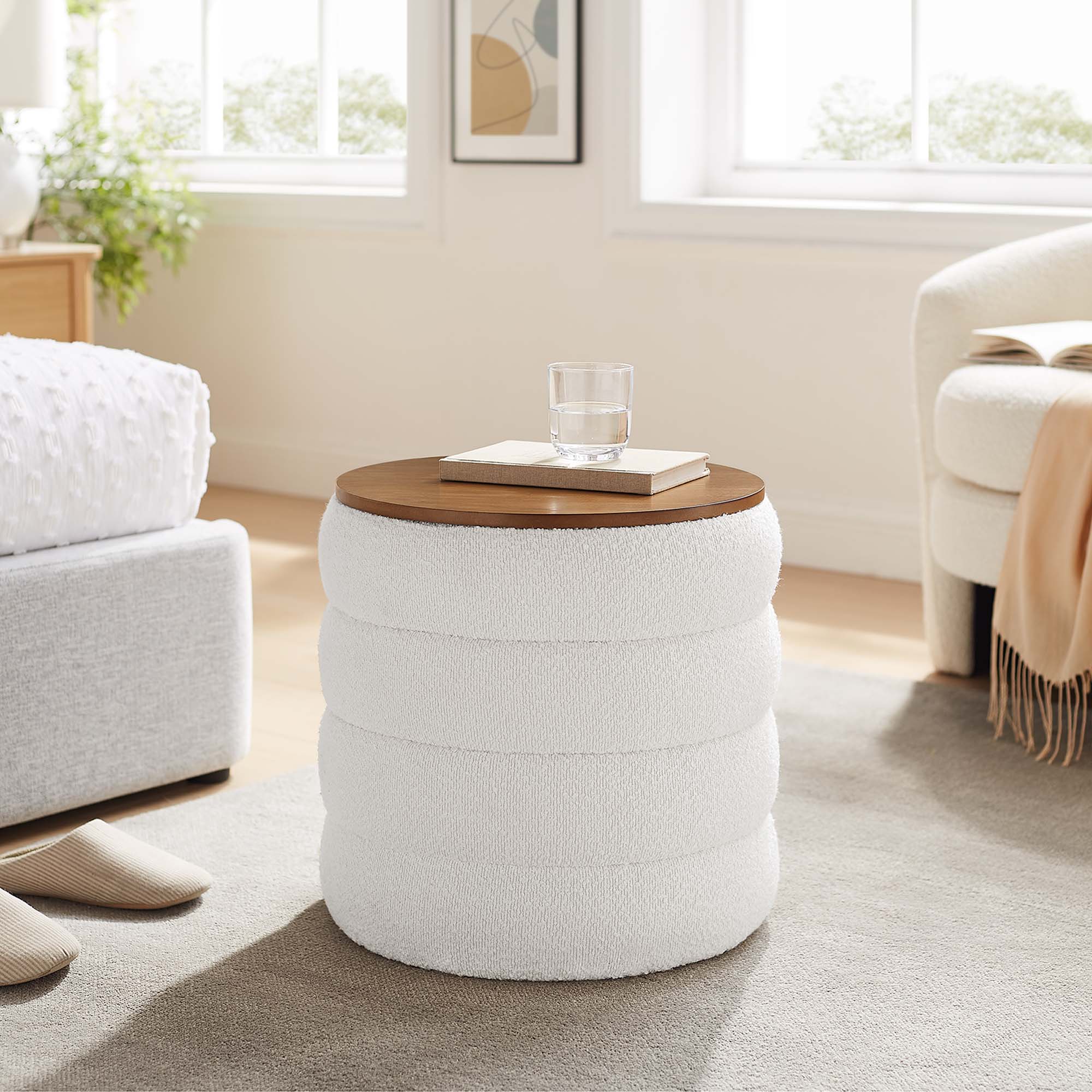 Chaise sans accoudoirs rembourrée en duvet Commix