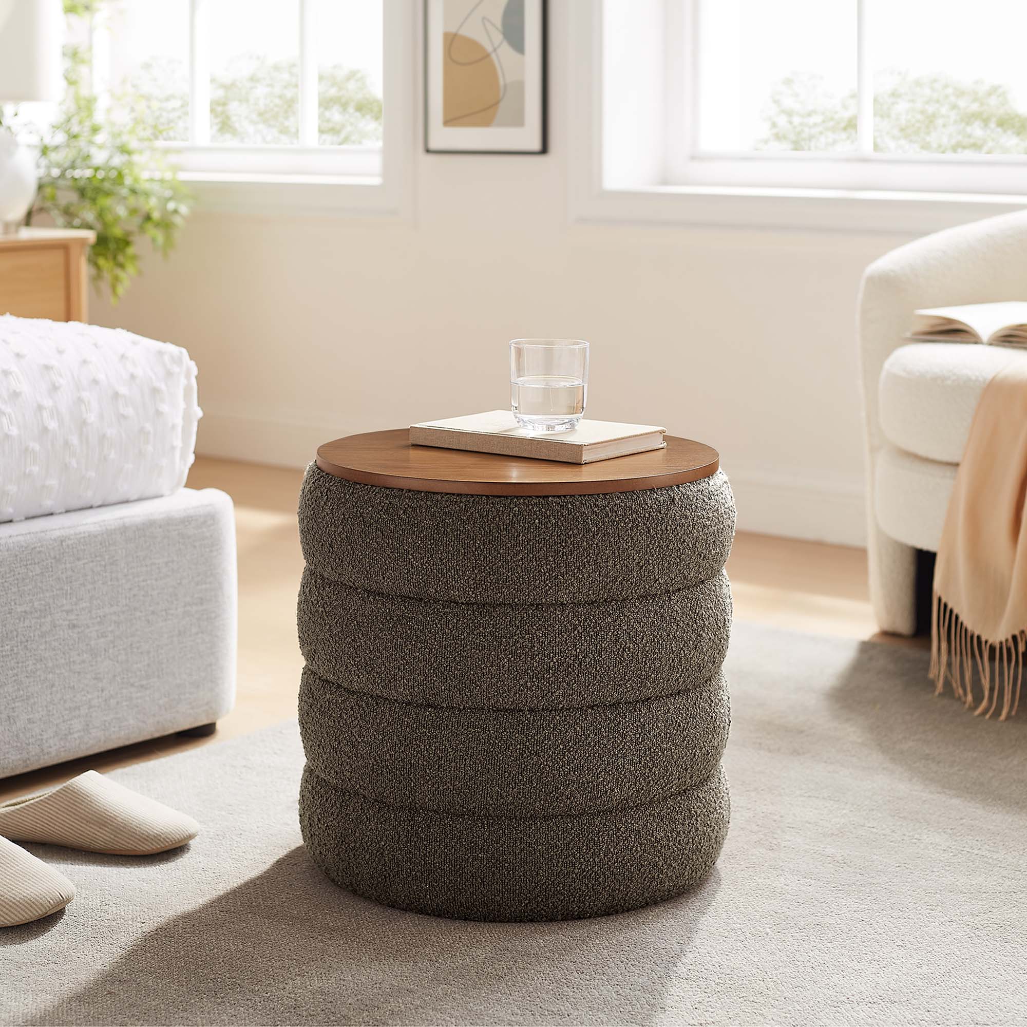 Chaise sans accoudoirs rembourrée en duvet Commix