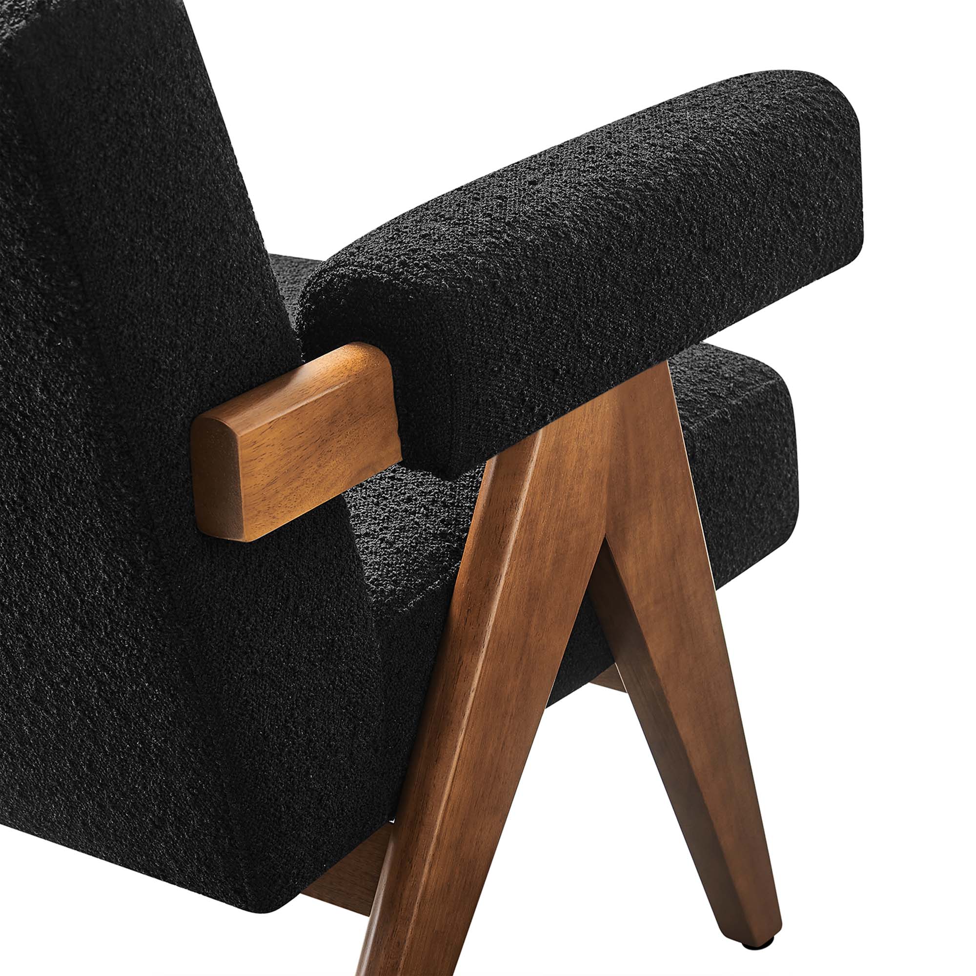 Lyra Boucle Fabric Armchair Set of 2