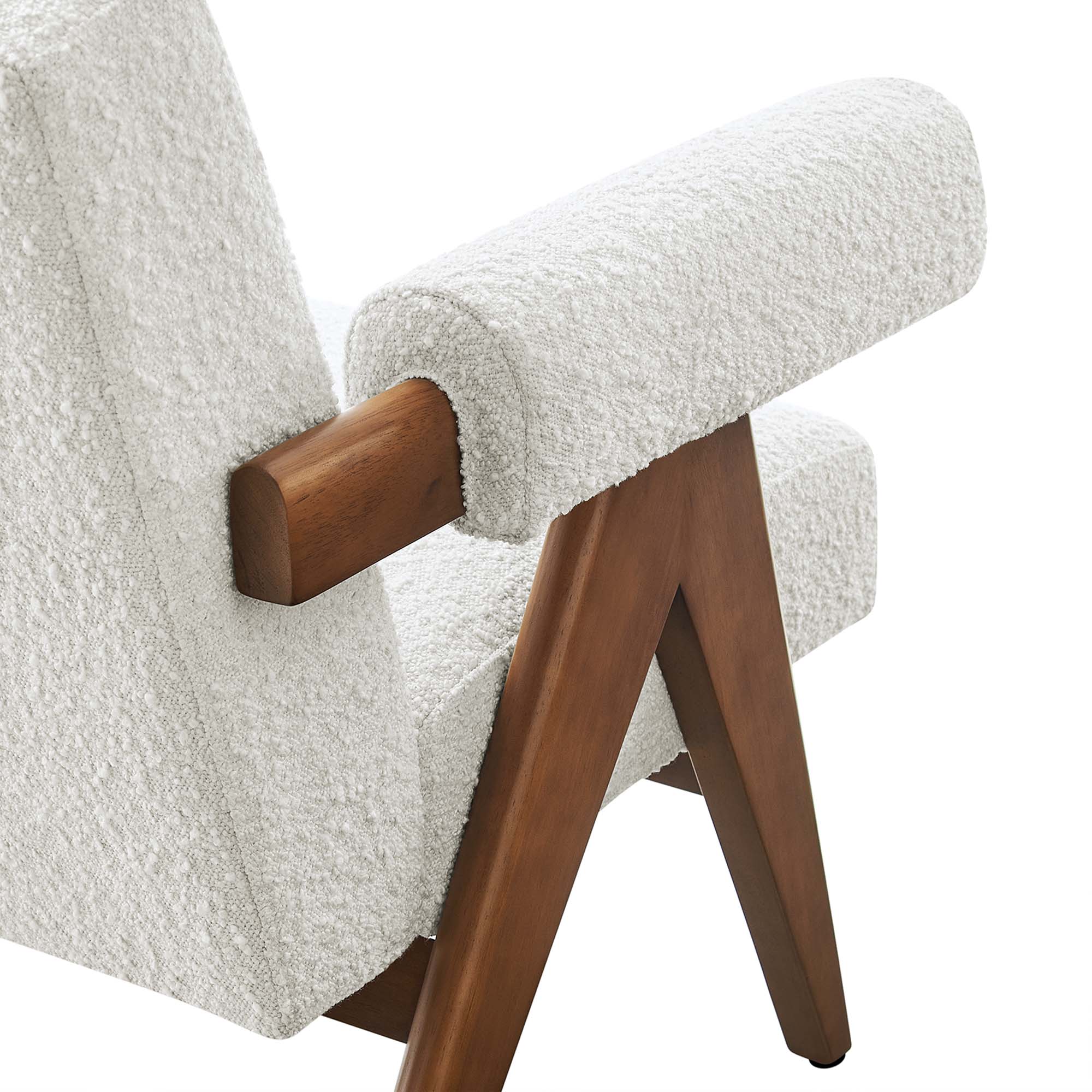 Lyra Boucle Fabric Armchair Set of 2