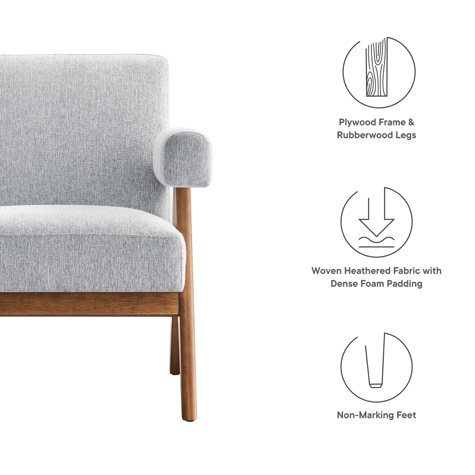 Lyra Fabric Armchair Set of 2