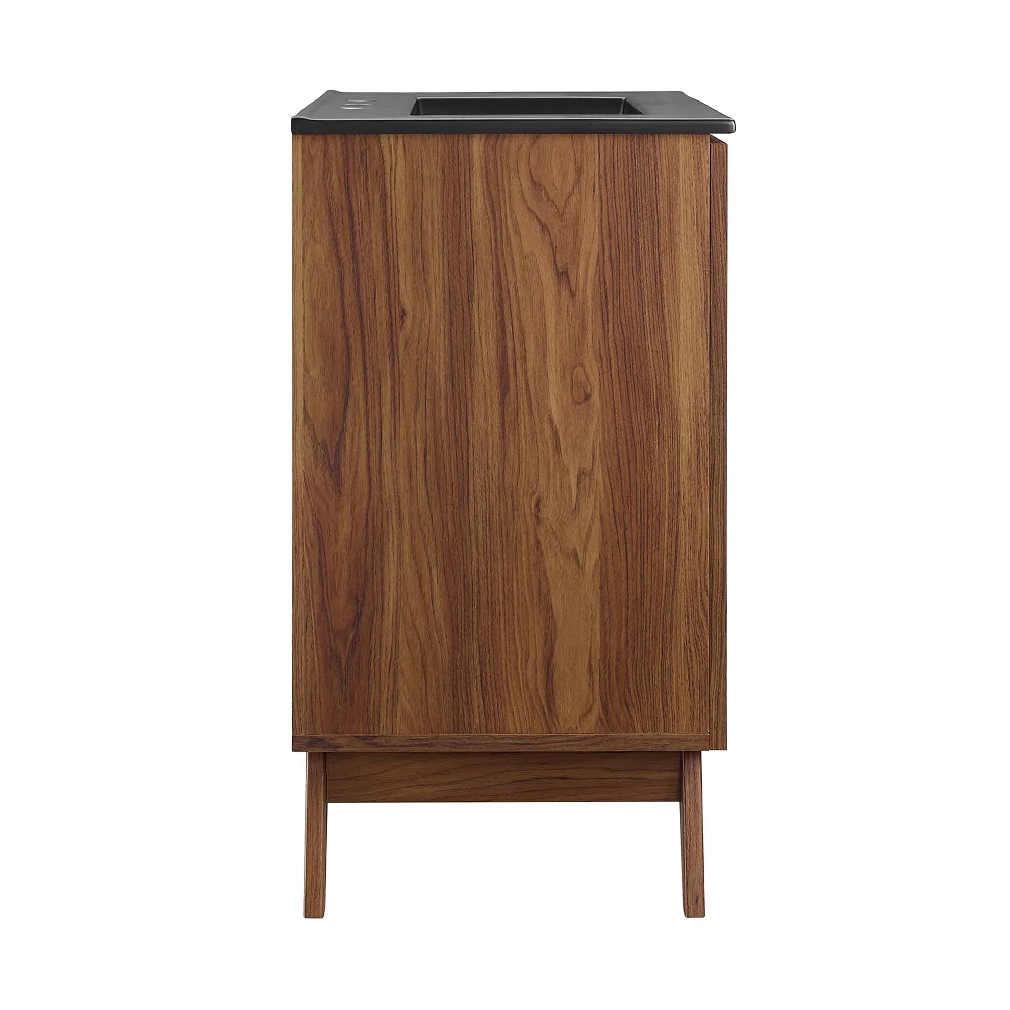 Meuble-lavabo de salle de bain Soma avec lavabo noir inclus
