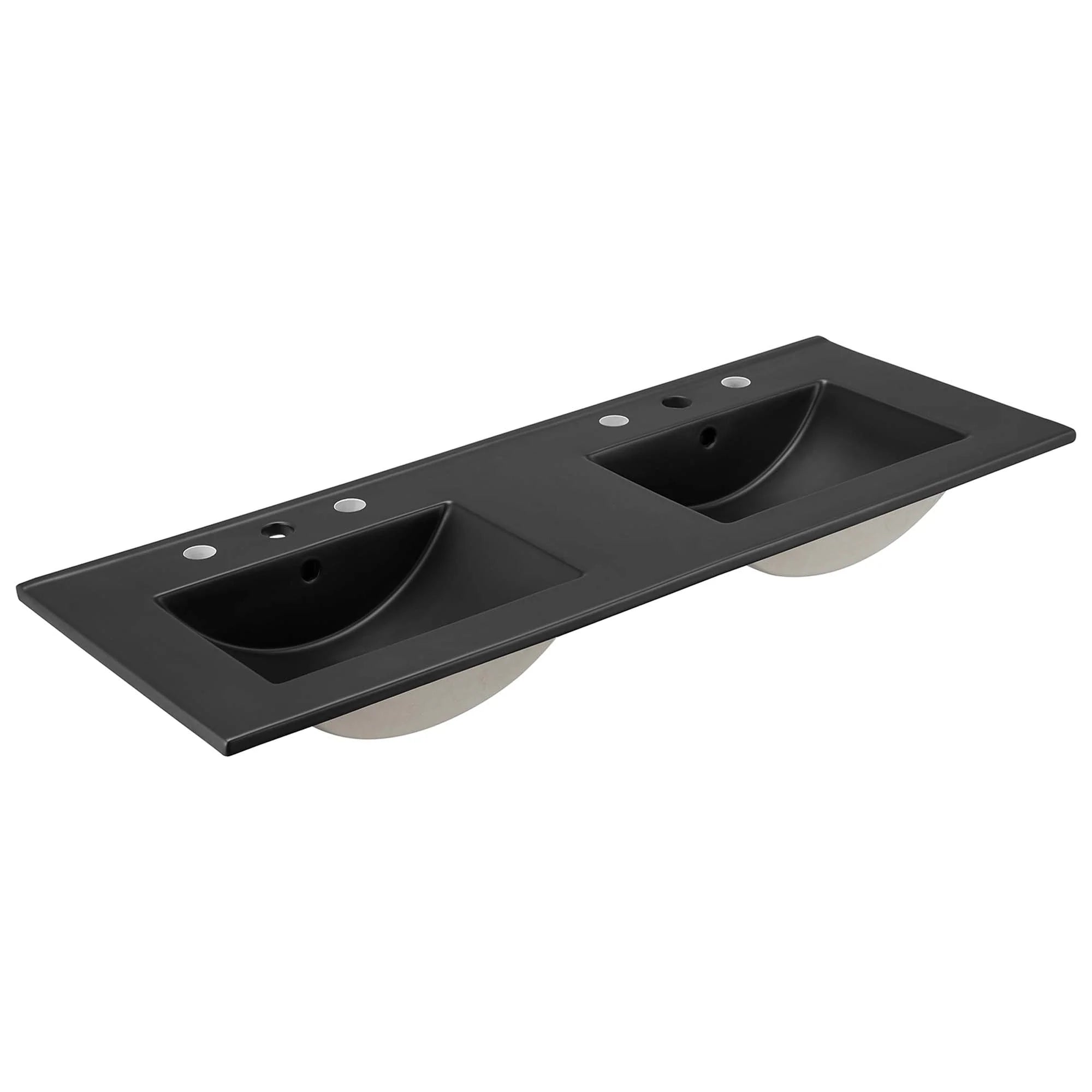 Meuble-lavabo de salle de bain Soma avec lavabo noir inclus
