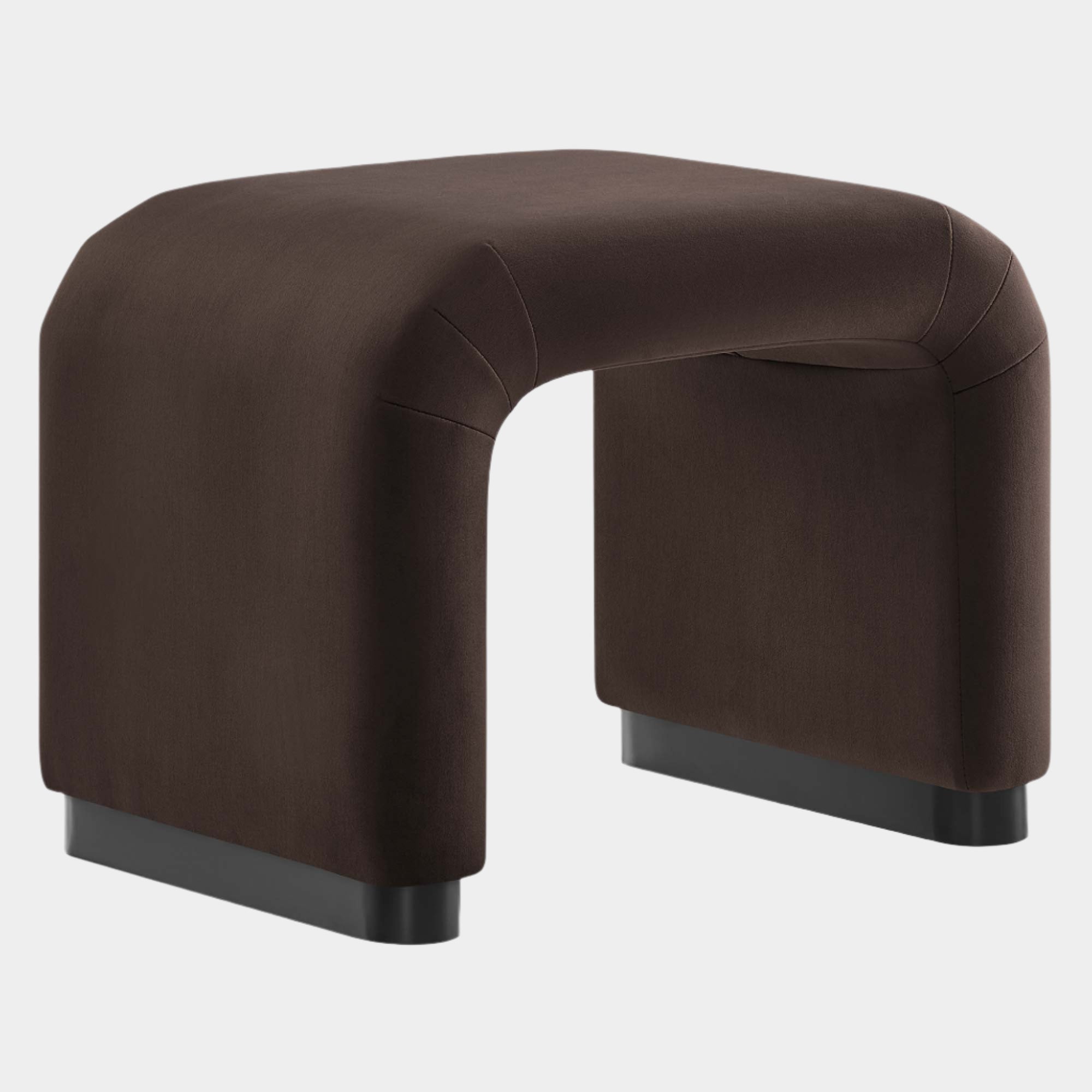 Chaise sans accoudoirs rembourrée en duvet Commix