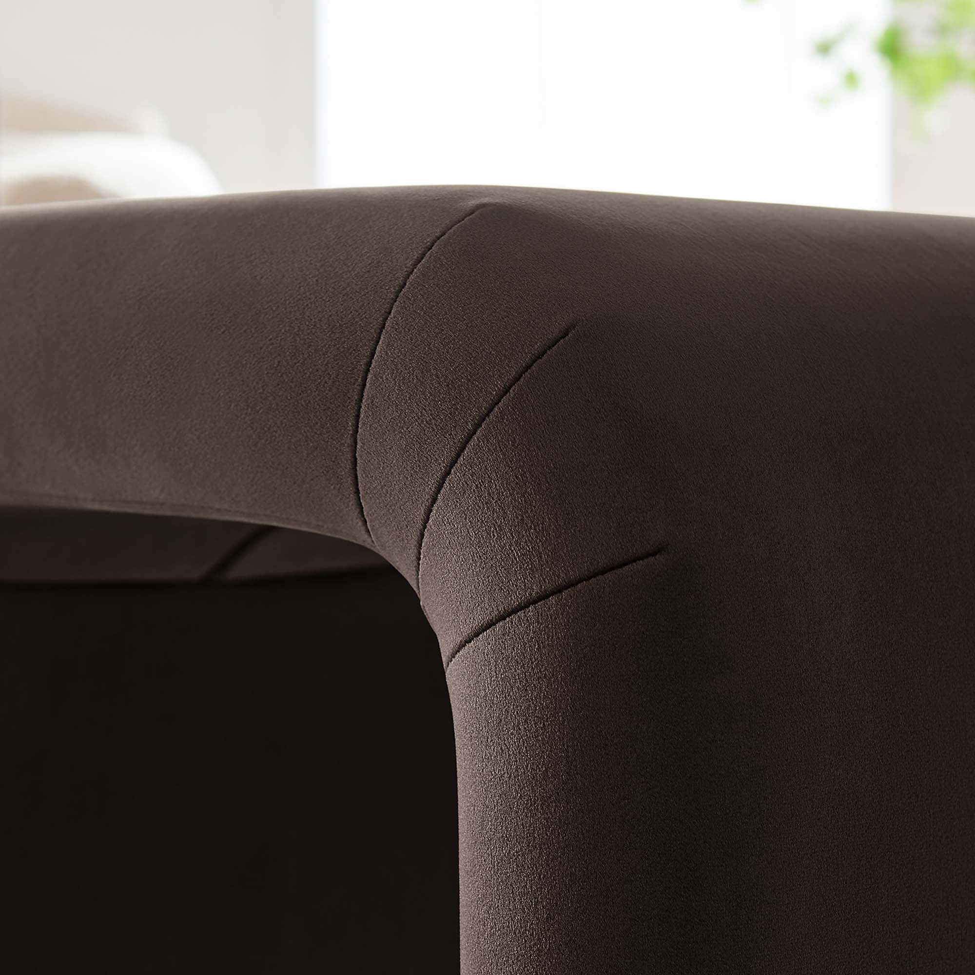 Chaise sans accoudoirs rembourrée en duvet Commix