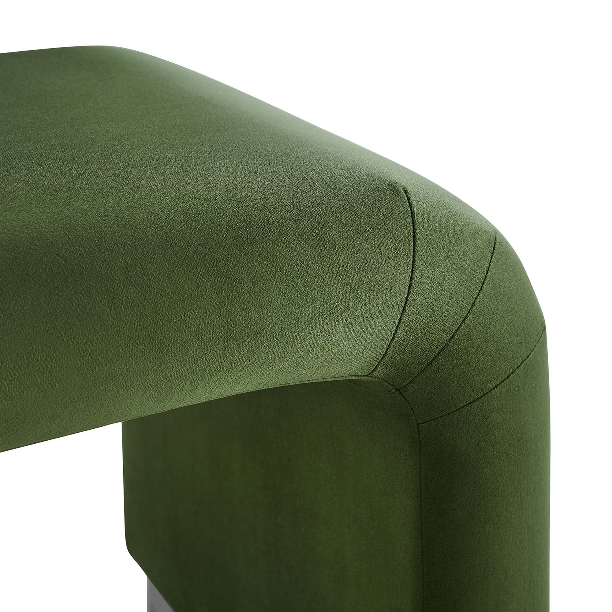 Chaise sans accoudoirs rembourrée en duvet Commix