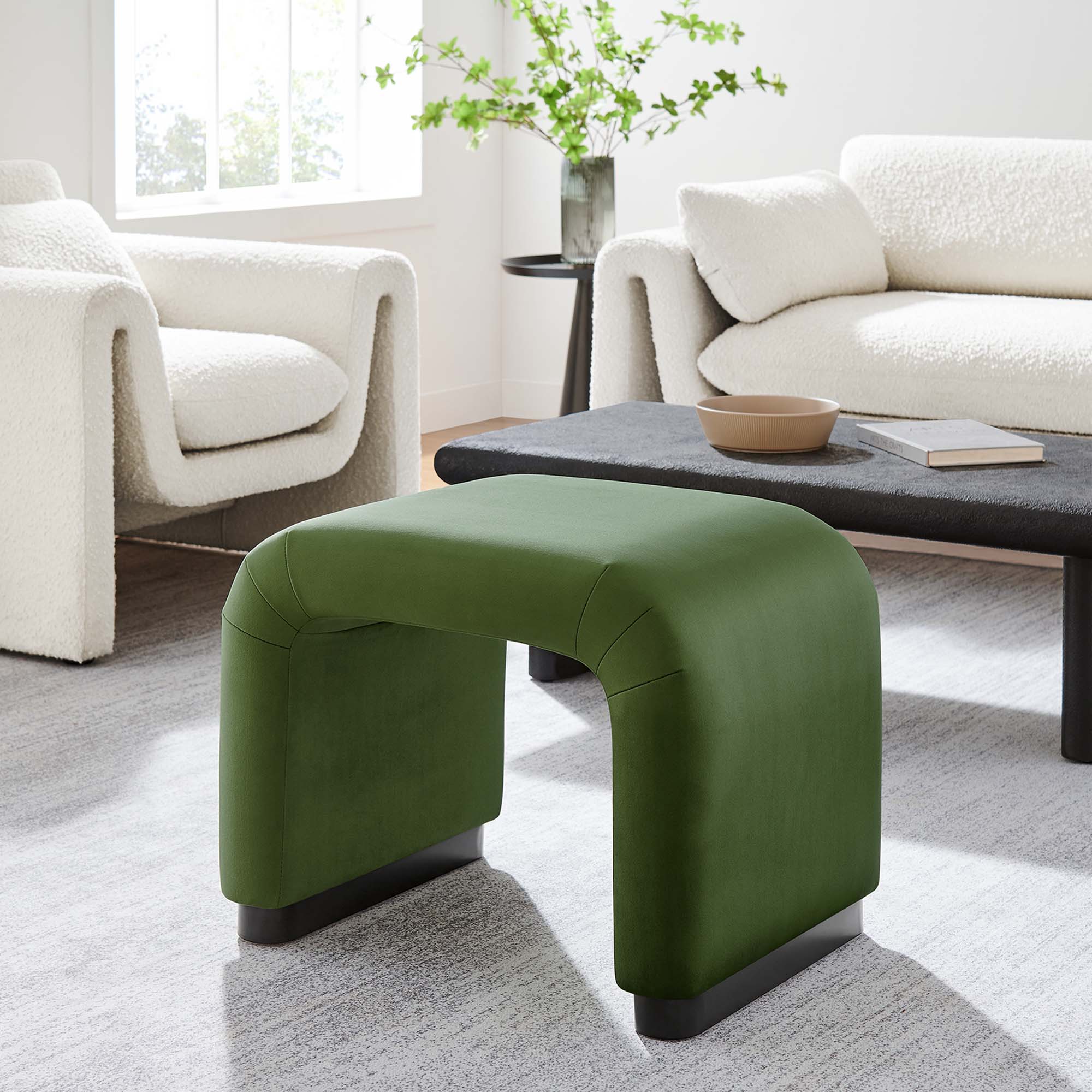 Chaise sans accoudoirs rembourrée en duvet Commix