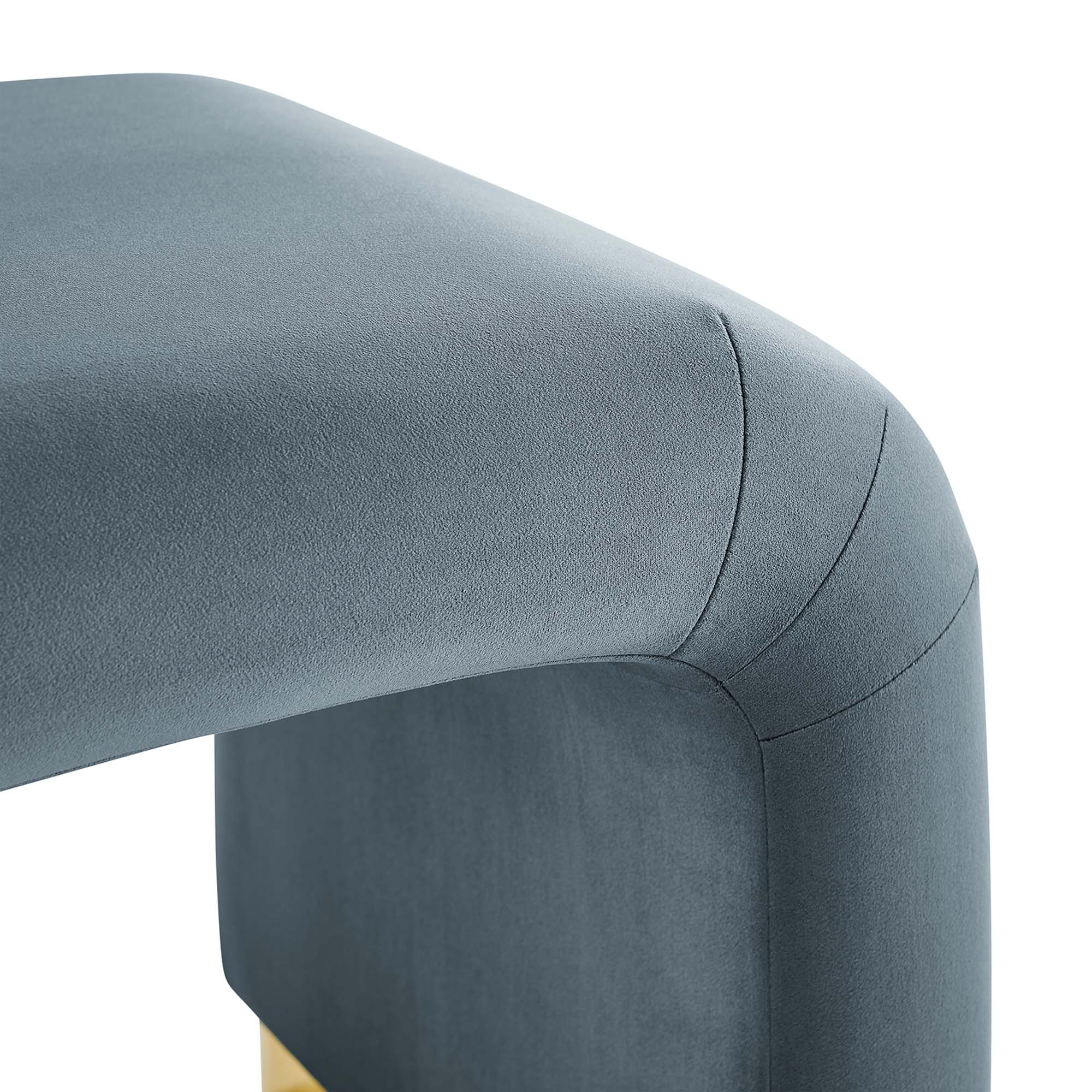 Chaise sans accoudoirs rembourrée en duvet Commix