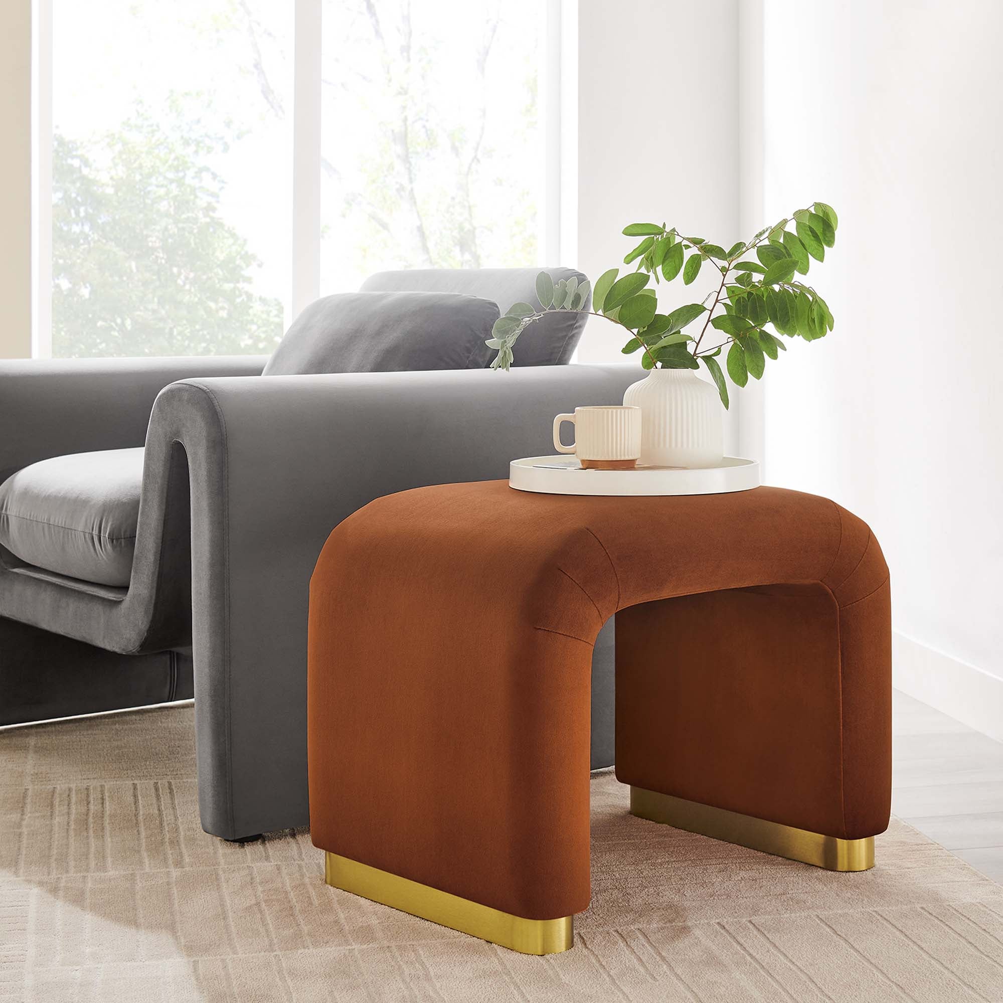 Chaise sans accoudoirs rembourrée en duvet Commix