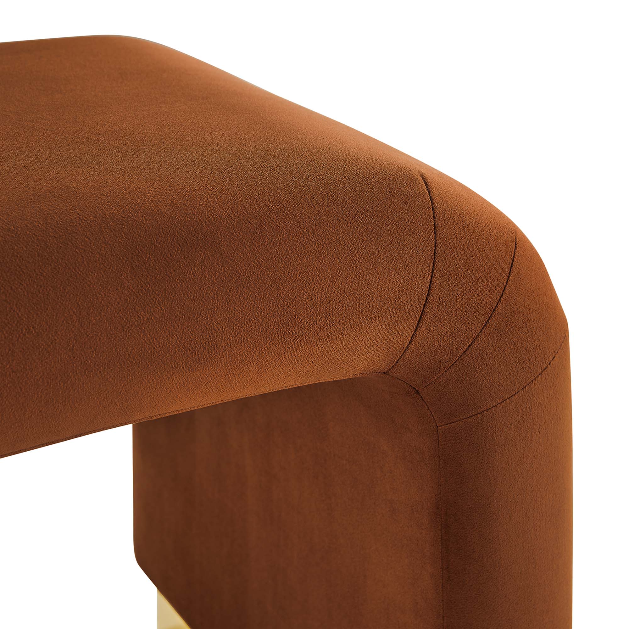 Chaise sans accoudoirs rembourrée en duvet Commix