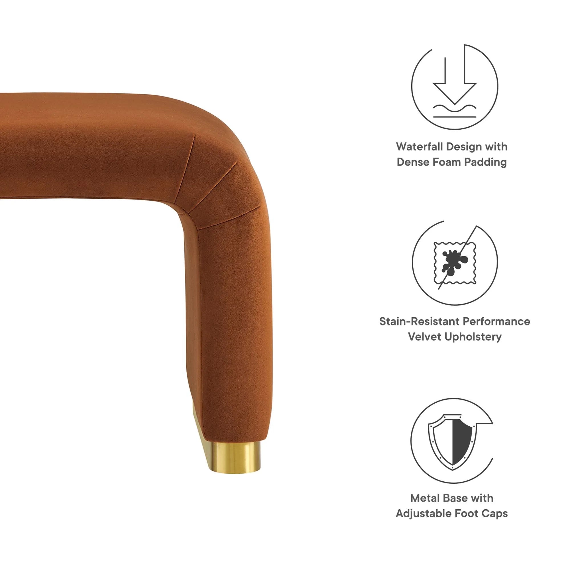 Chaise sans accoudoirs rembourrée en duvet Commix