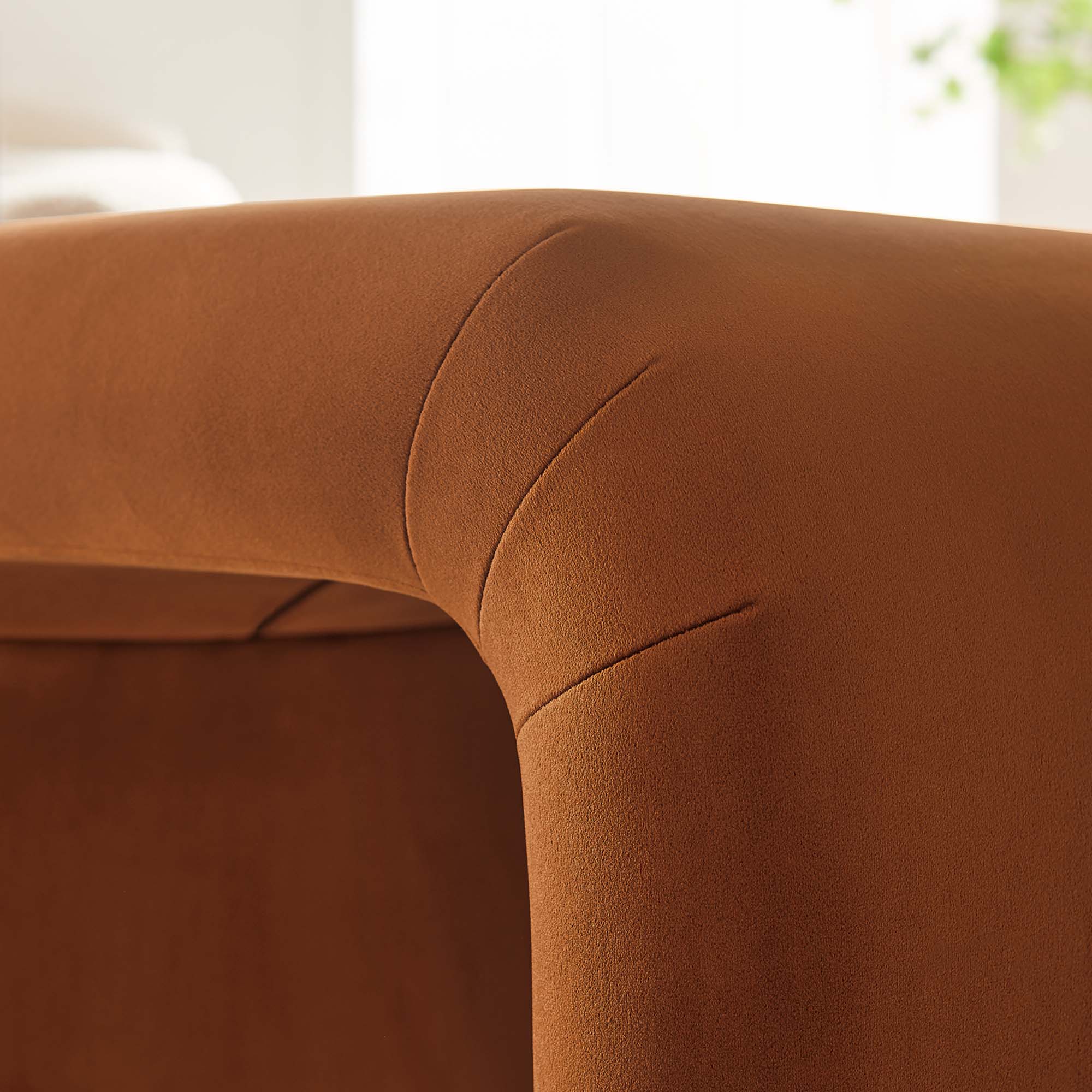 Chaise sans accoudoirs rembourrée en duvet Commix
