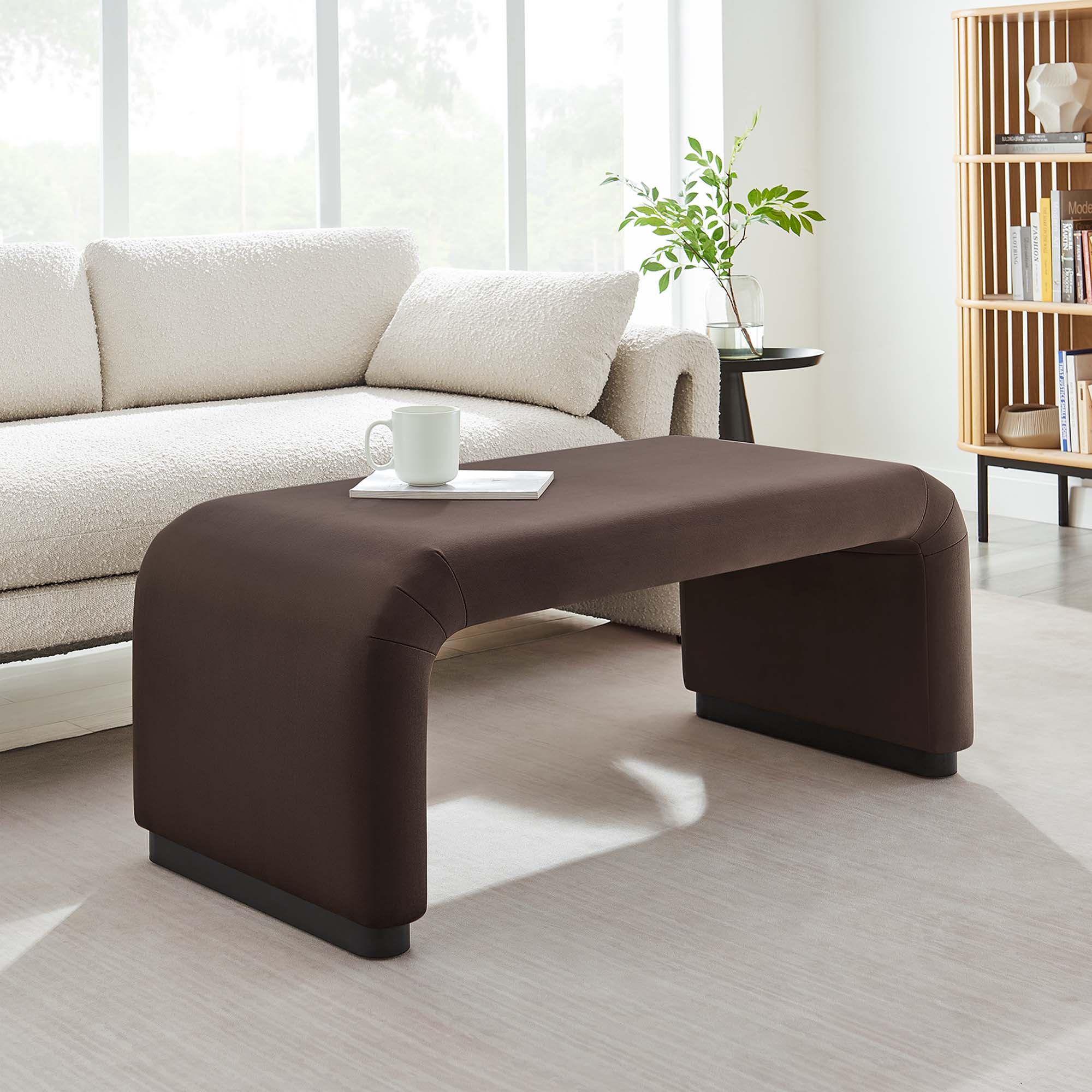 Chaise sans accoudoirs rembourrée en duvet Commix