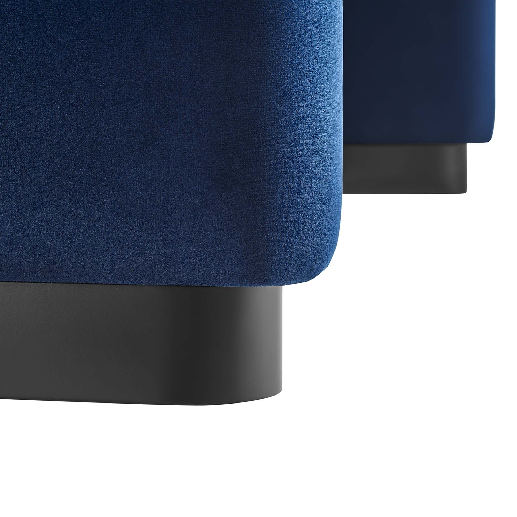 Chaise sans accoudoirs rembourrée en duvet Commix