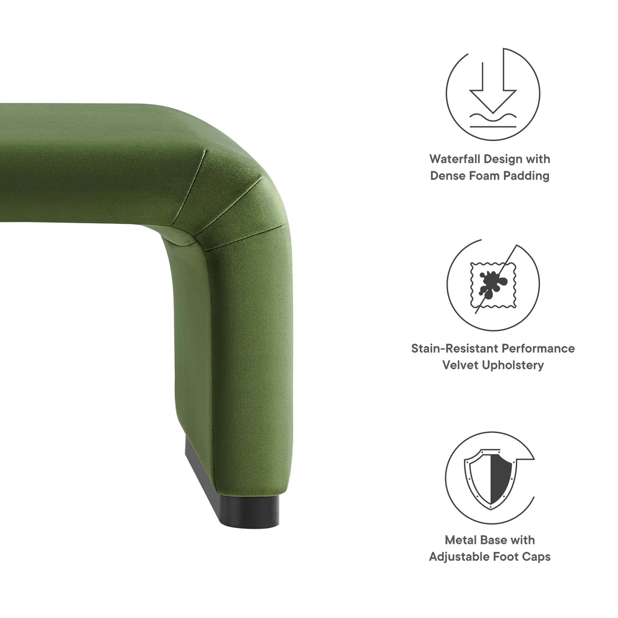Chaise sans accoudoirs rembourrée en duvet Commix