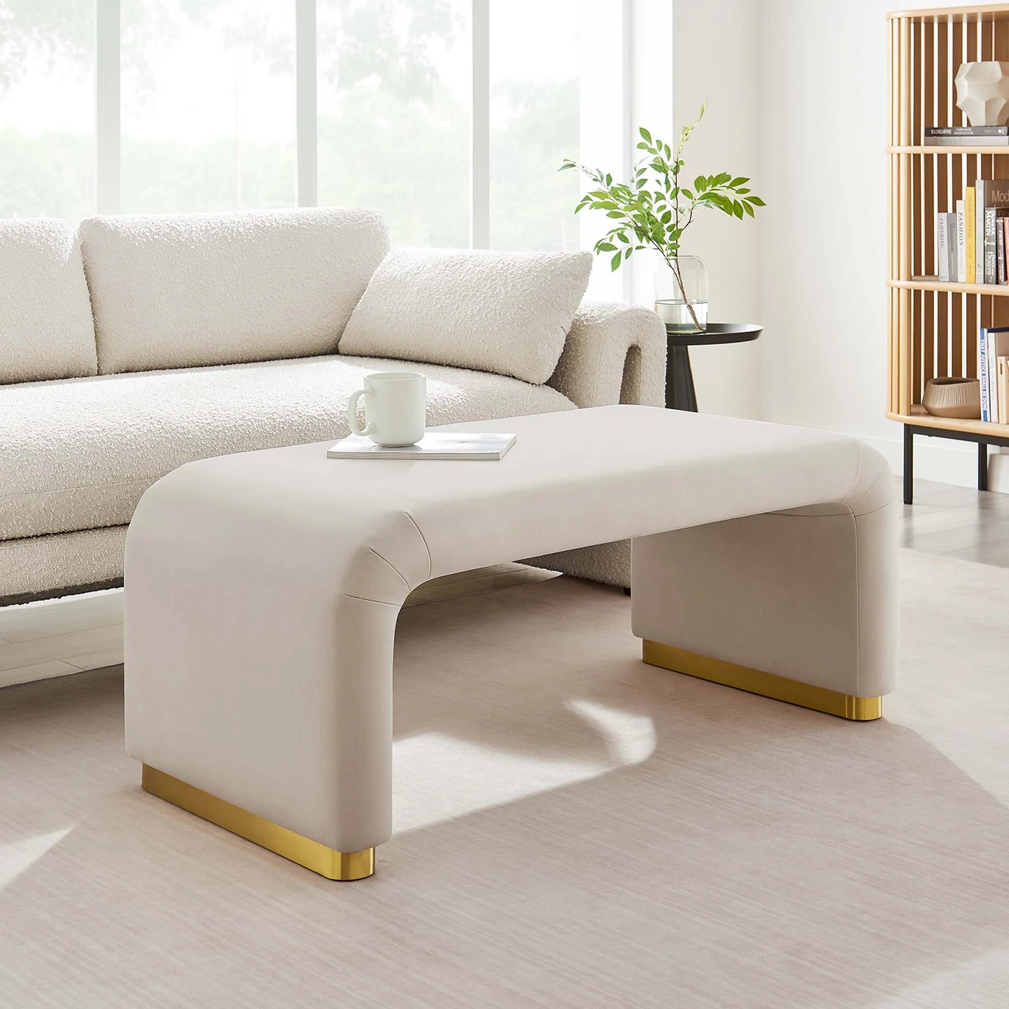 Chaise sans accoudoirs rembourrée en duvet Commix