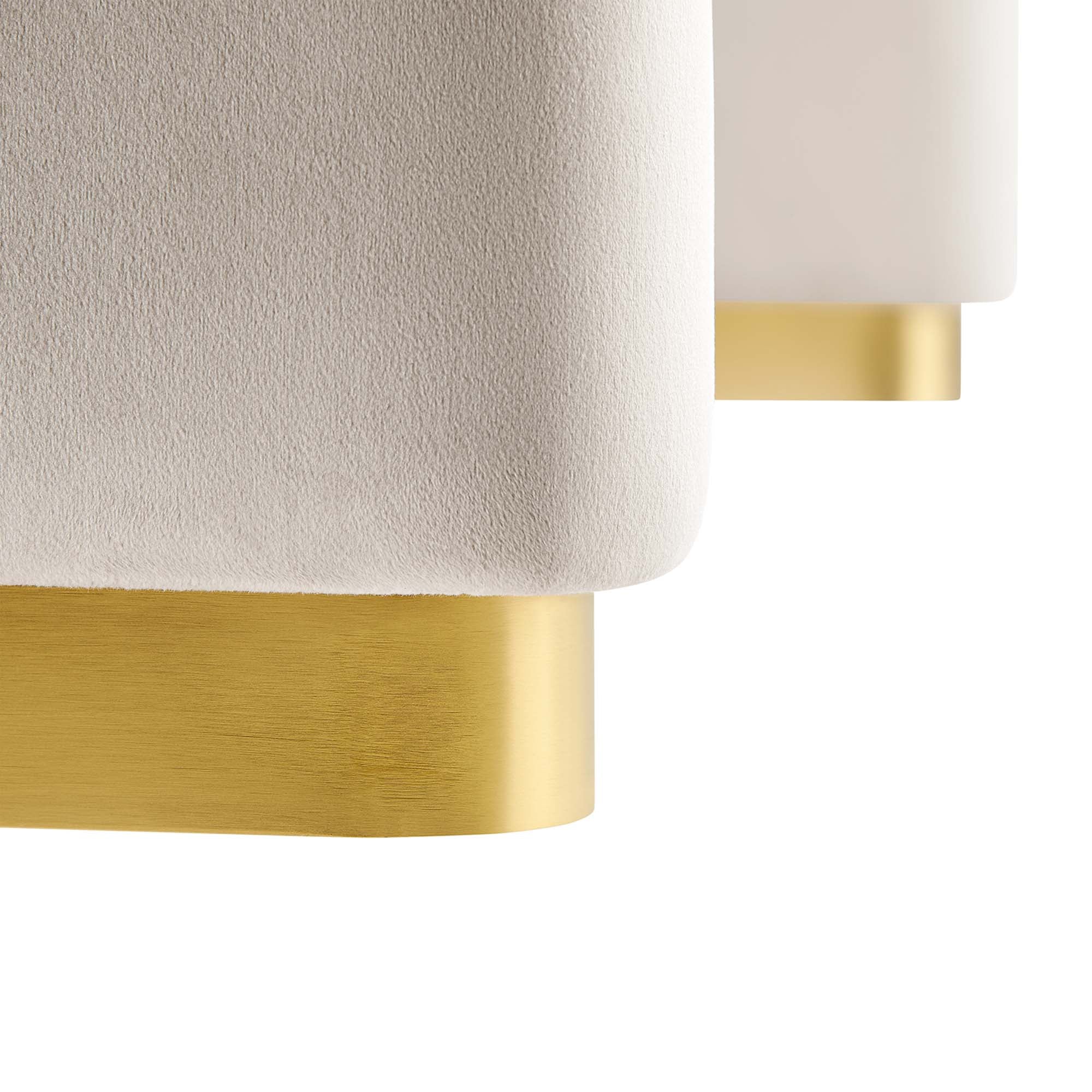 Chaise sans accoudoirs rembourrée en duvet Commix