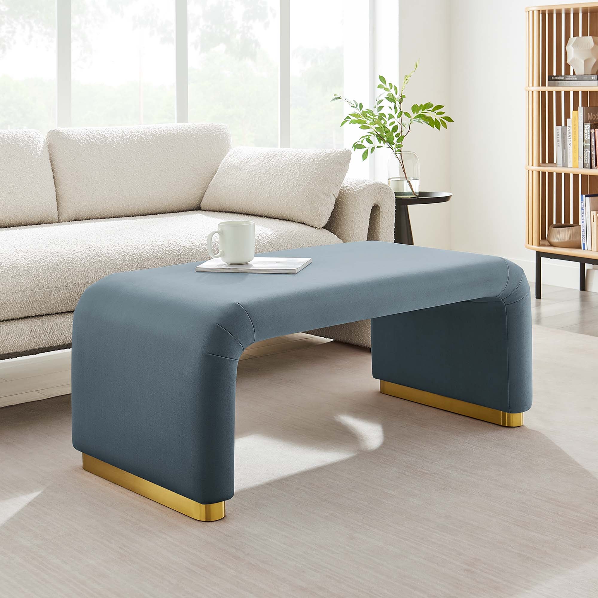 Chaise sans accoudoirs rembourrée en duvet Commix