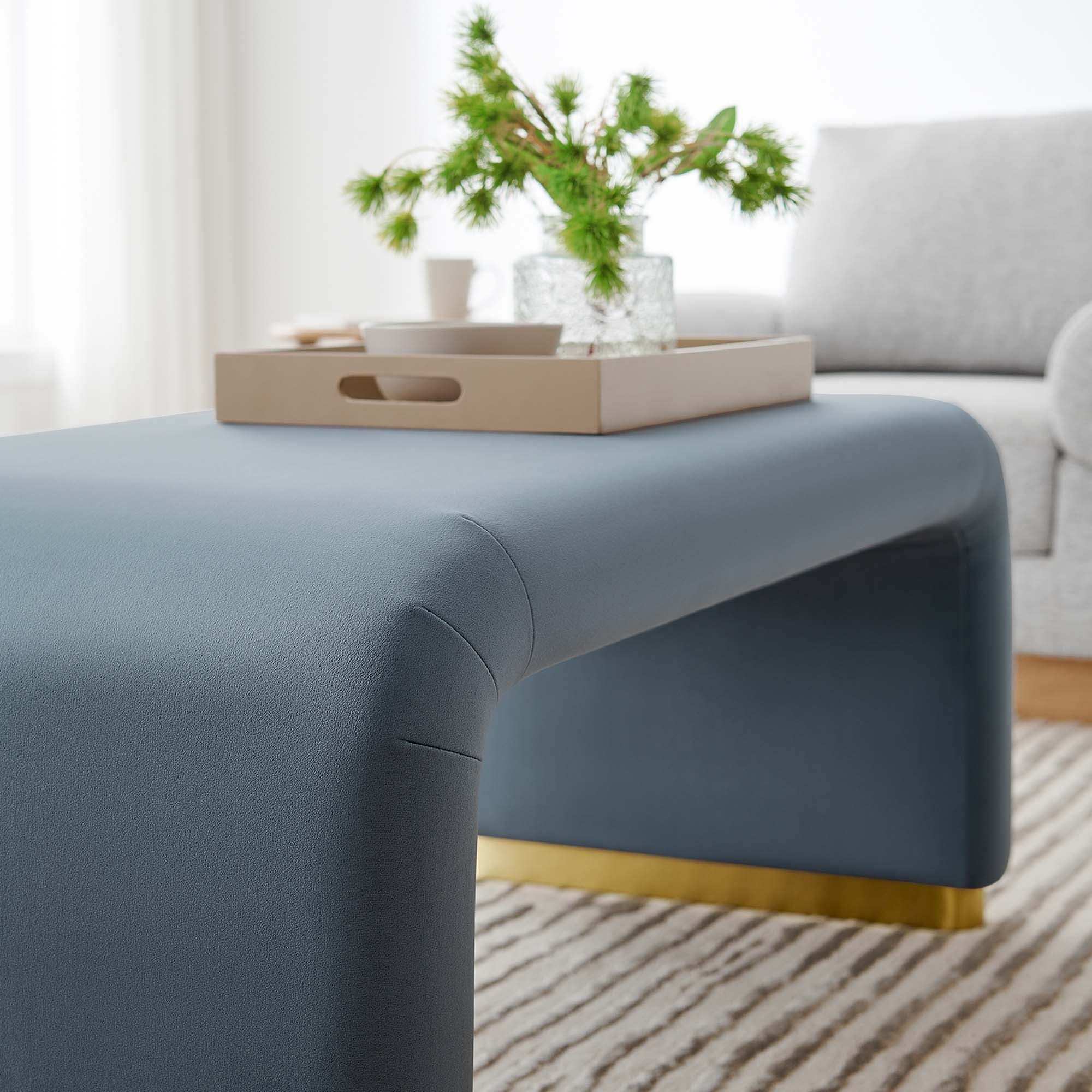 Chaise sans accoudoirs rembourrée en duvet Commix