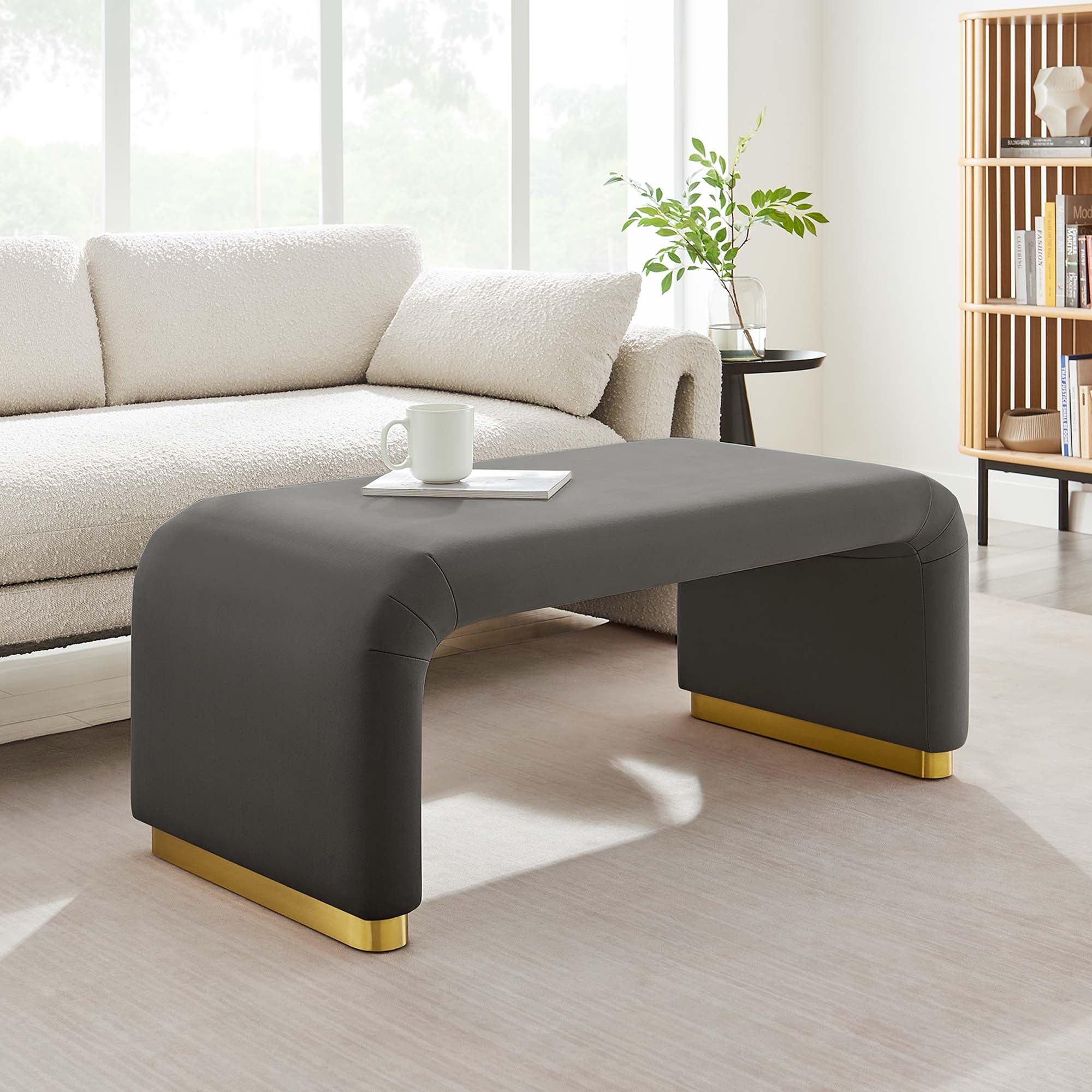 Chaise sans accoudoirs rembourrée en duvet Commix