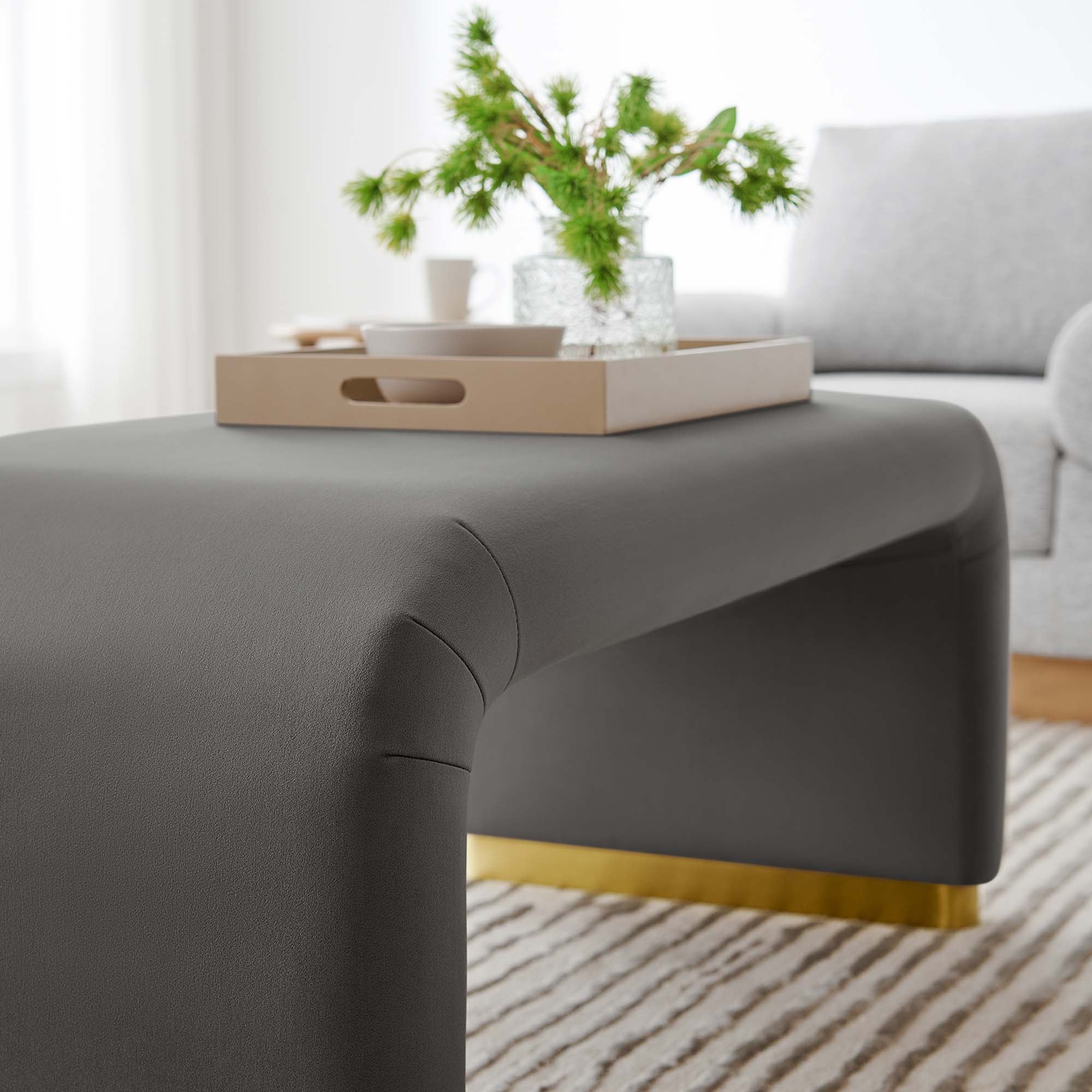 Chaise sans accoudoirs rembourrée en duvet Commix