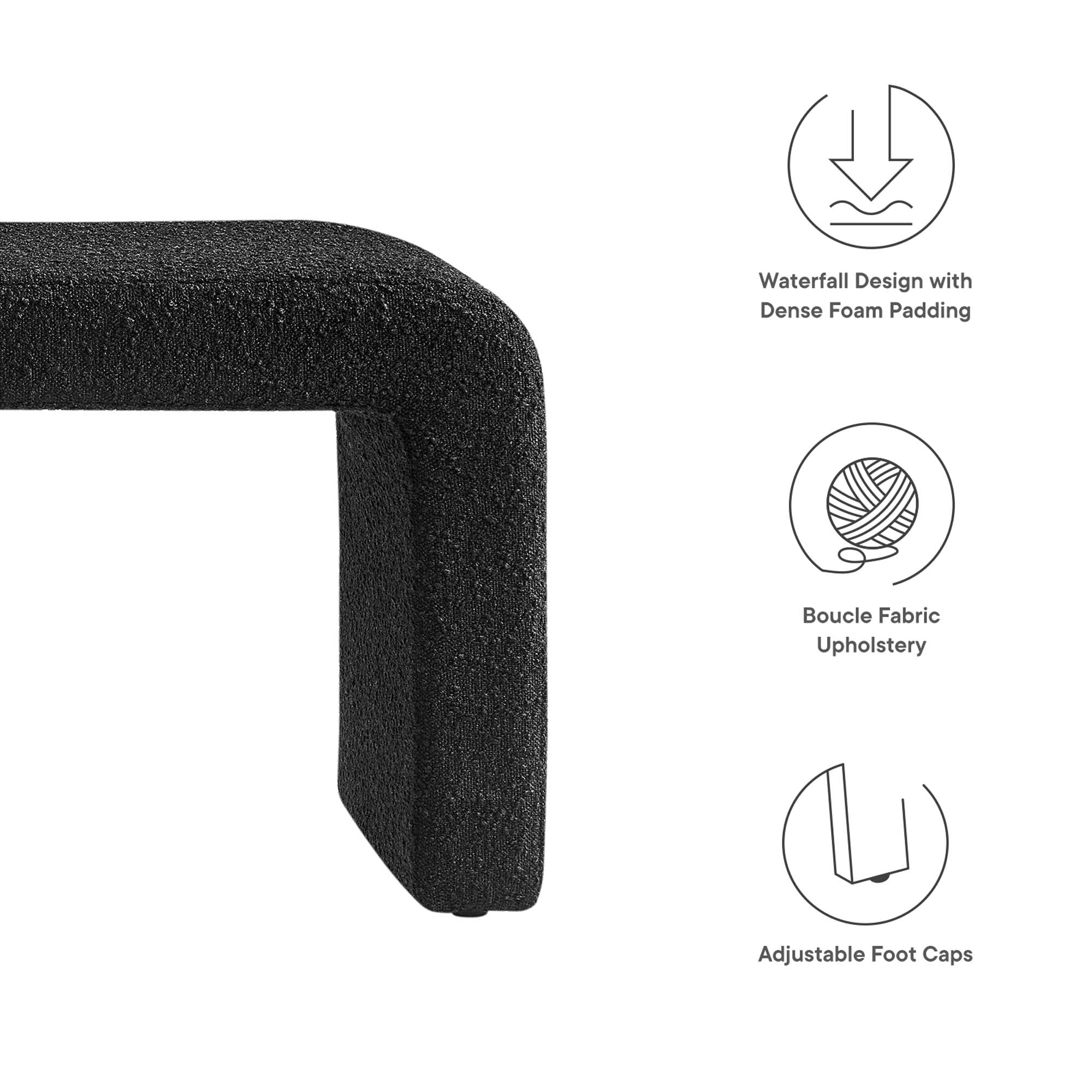 Chaise sans accoudoirs rembourrée en duvet Commix