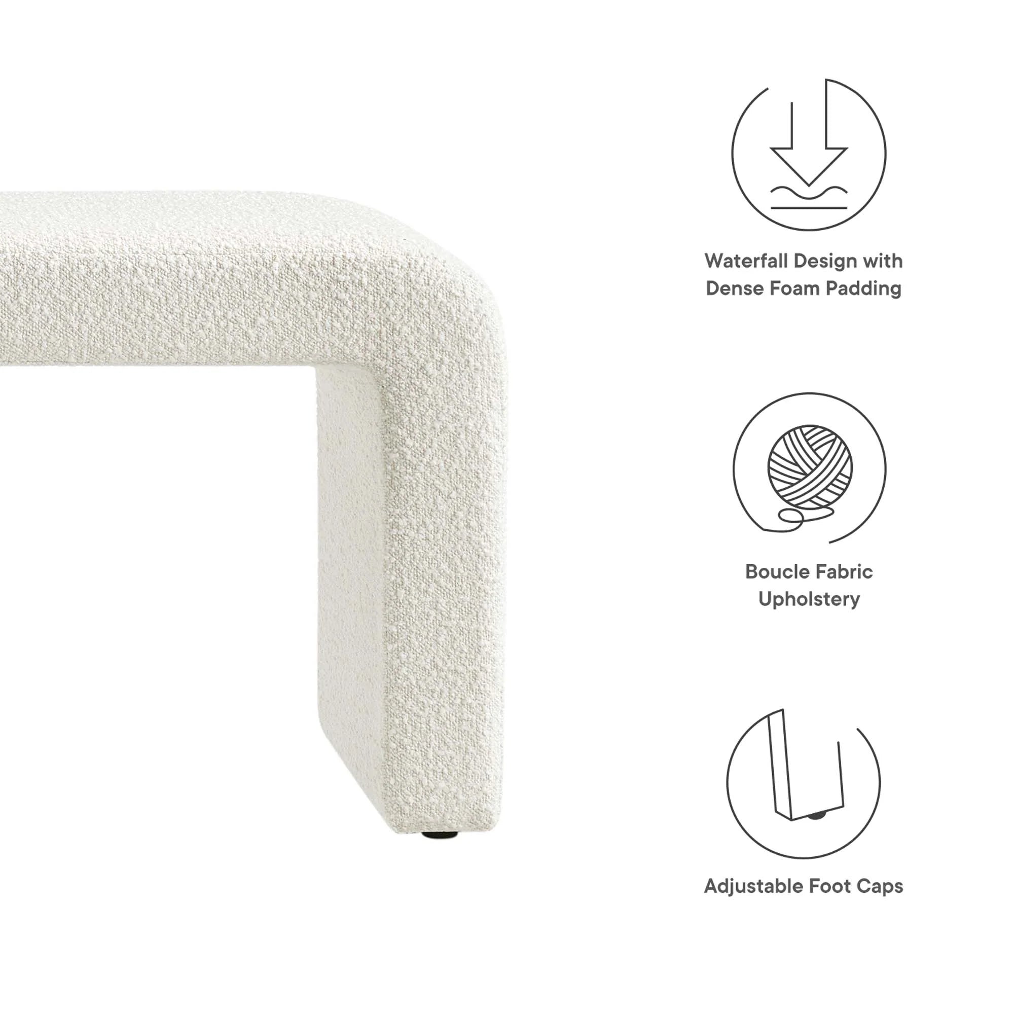 Chaise sans accoudoirs rembourrée en duvet Commix