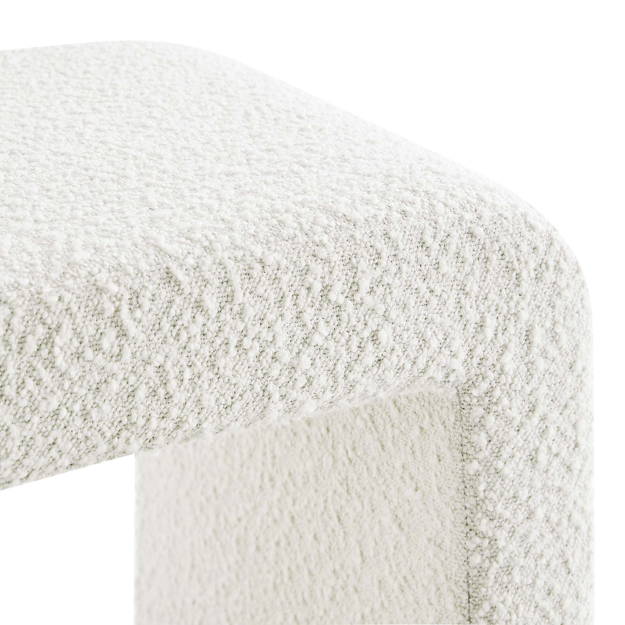Chaise sans accoudoirs rembourrée en duvet Commix