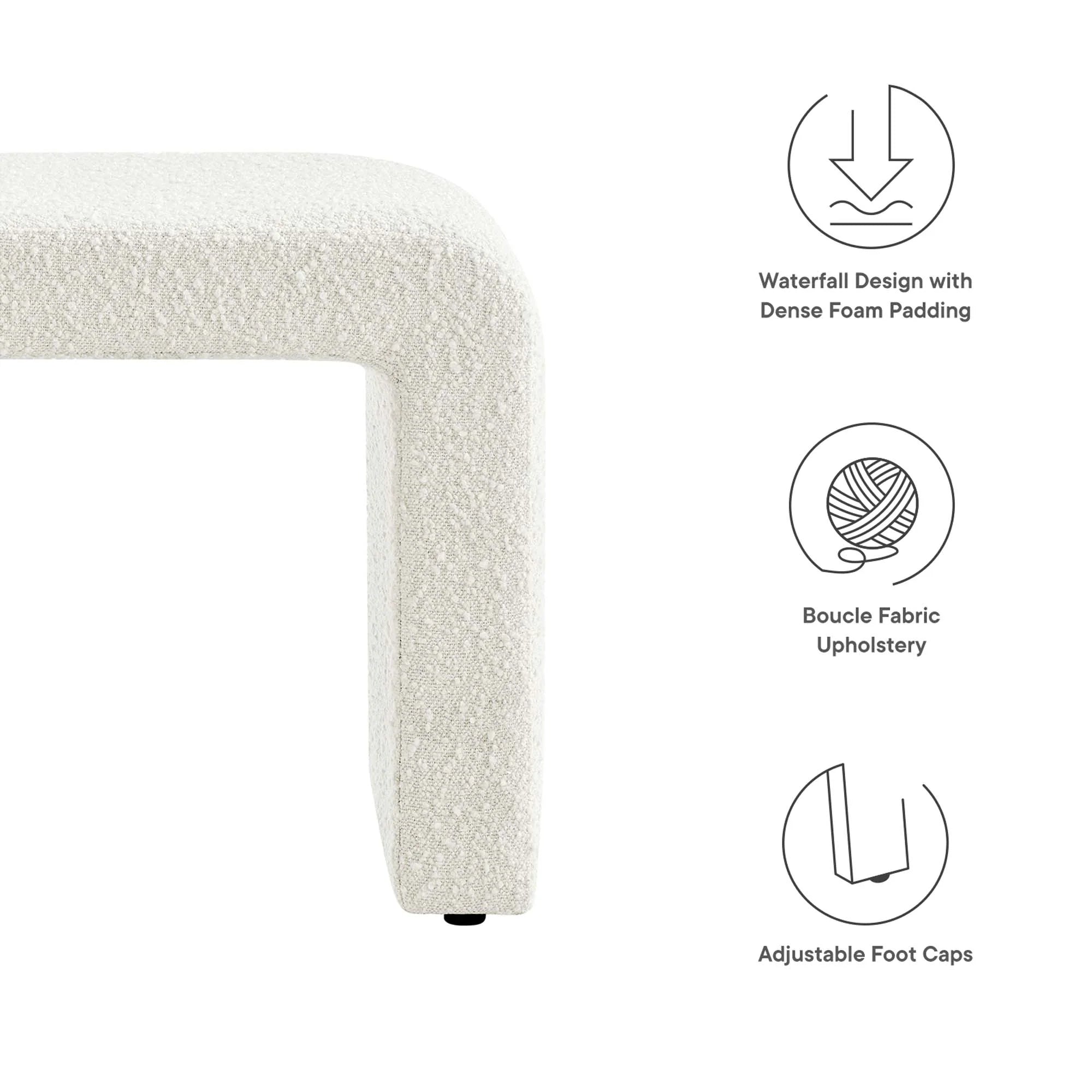 Chaise sans accoudoirs rembourrée en duvet Commix