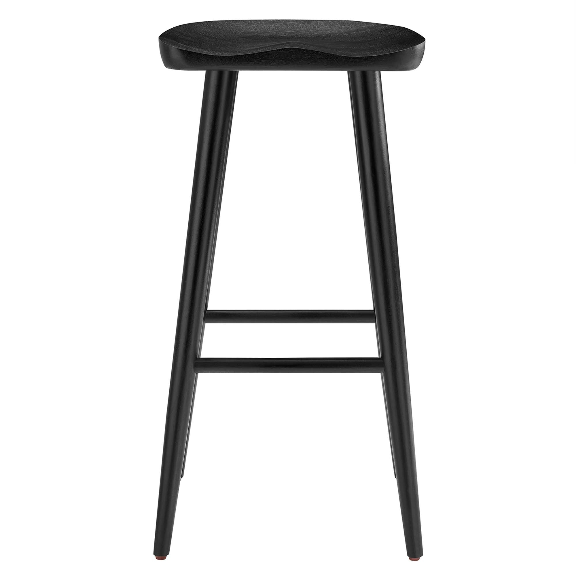 Saville Backless Wood Bar Stools Set of 2