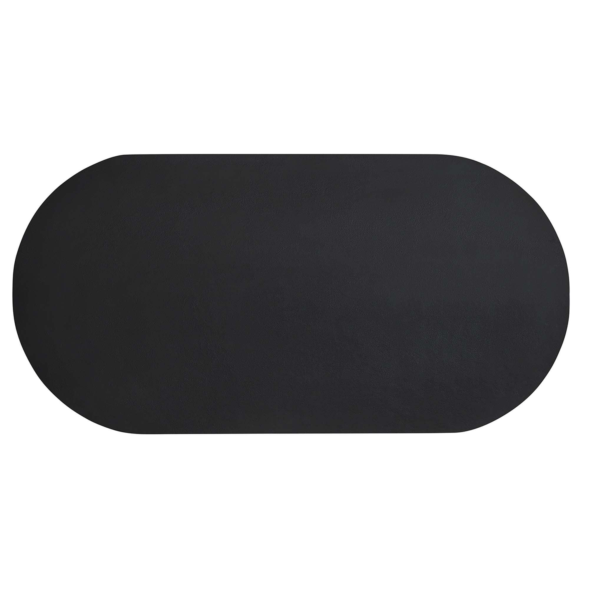 Table à manger ovale en béton Caspian de 72 po