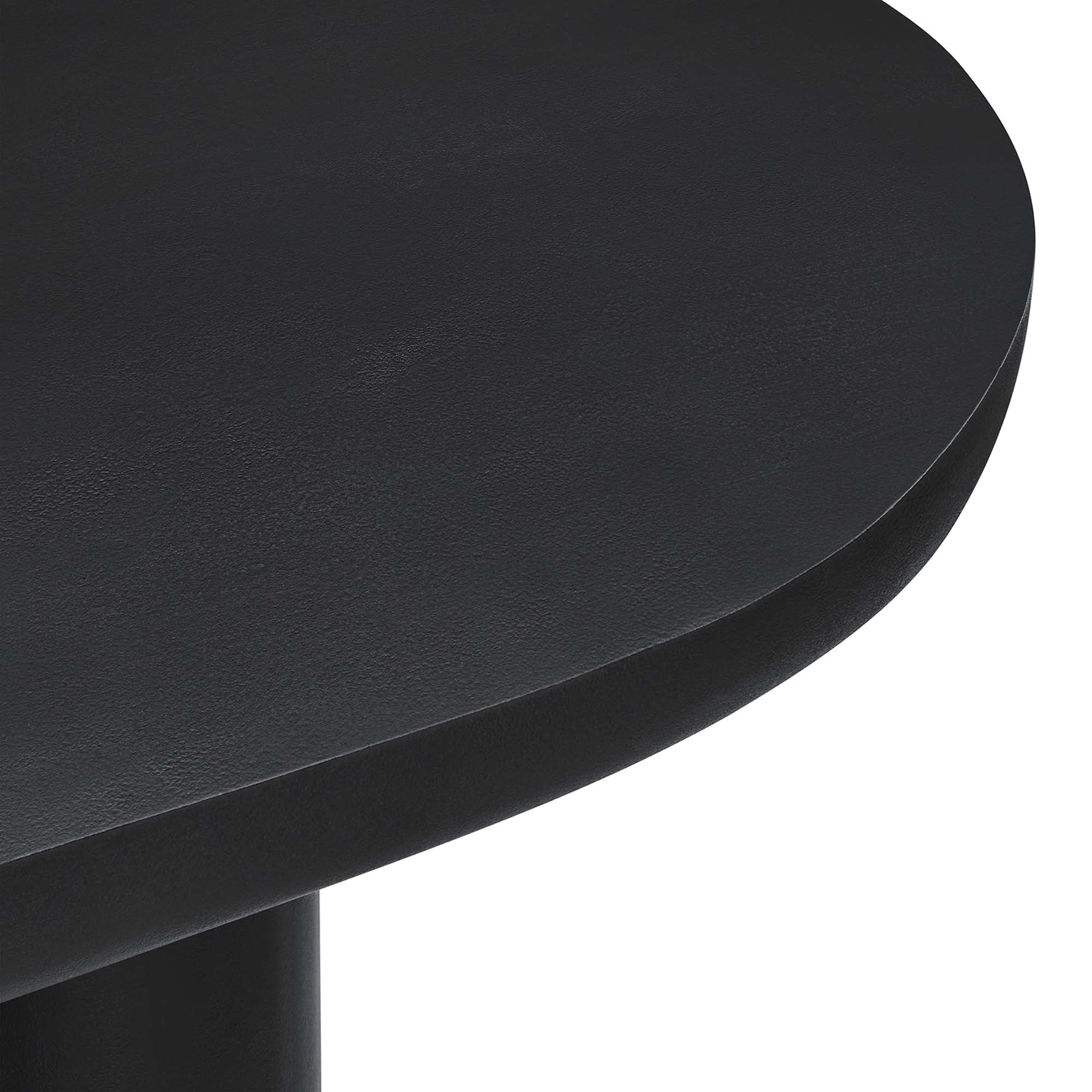 Table à manger ovale en béton Caspian de 72 po