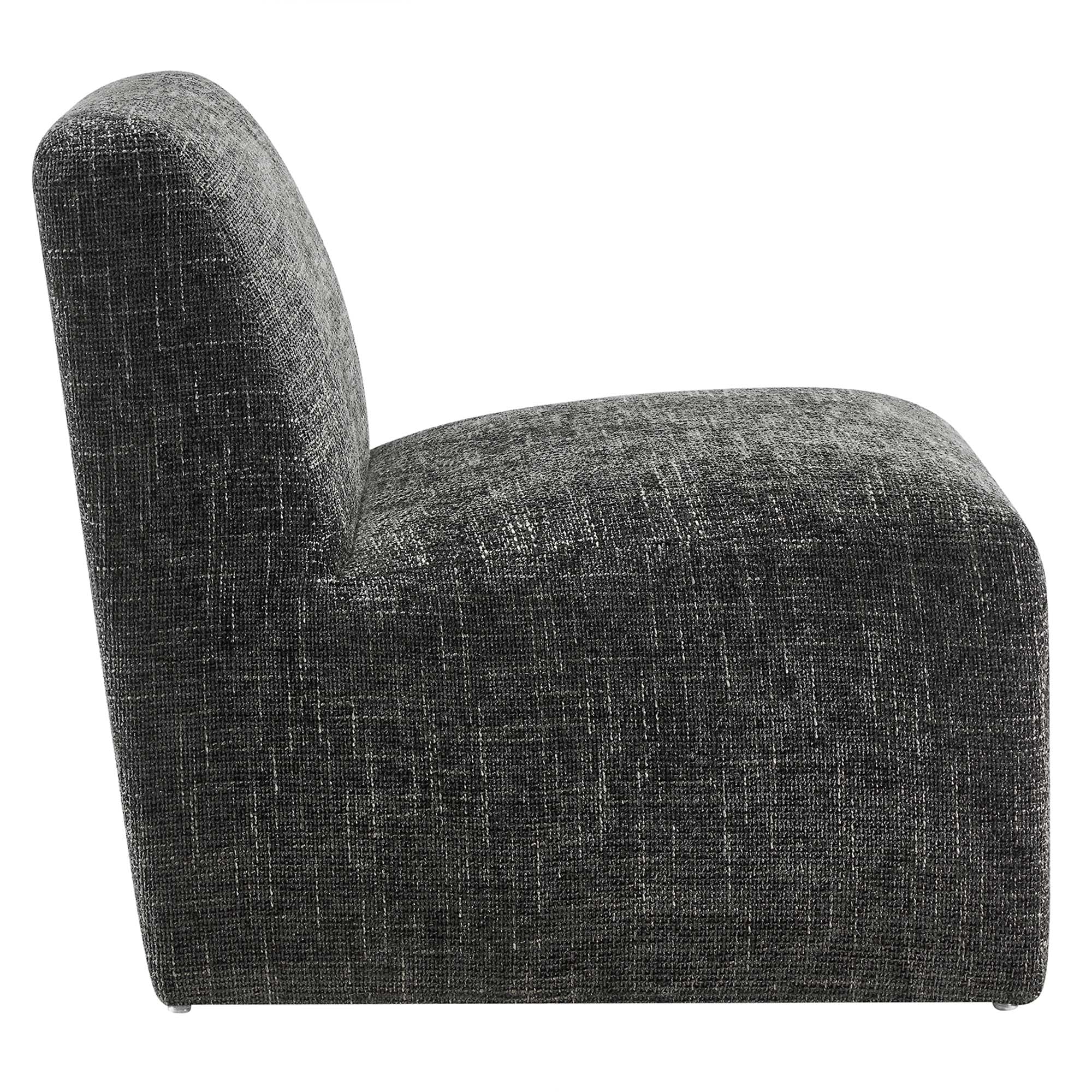 Fauteuil d'appoint rembourré en chenille Amita
