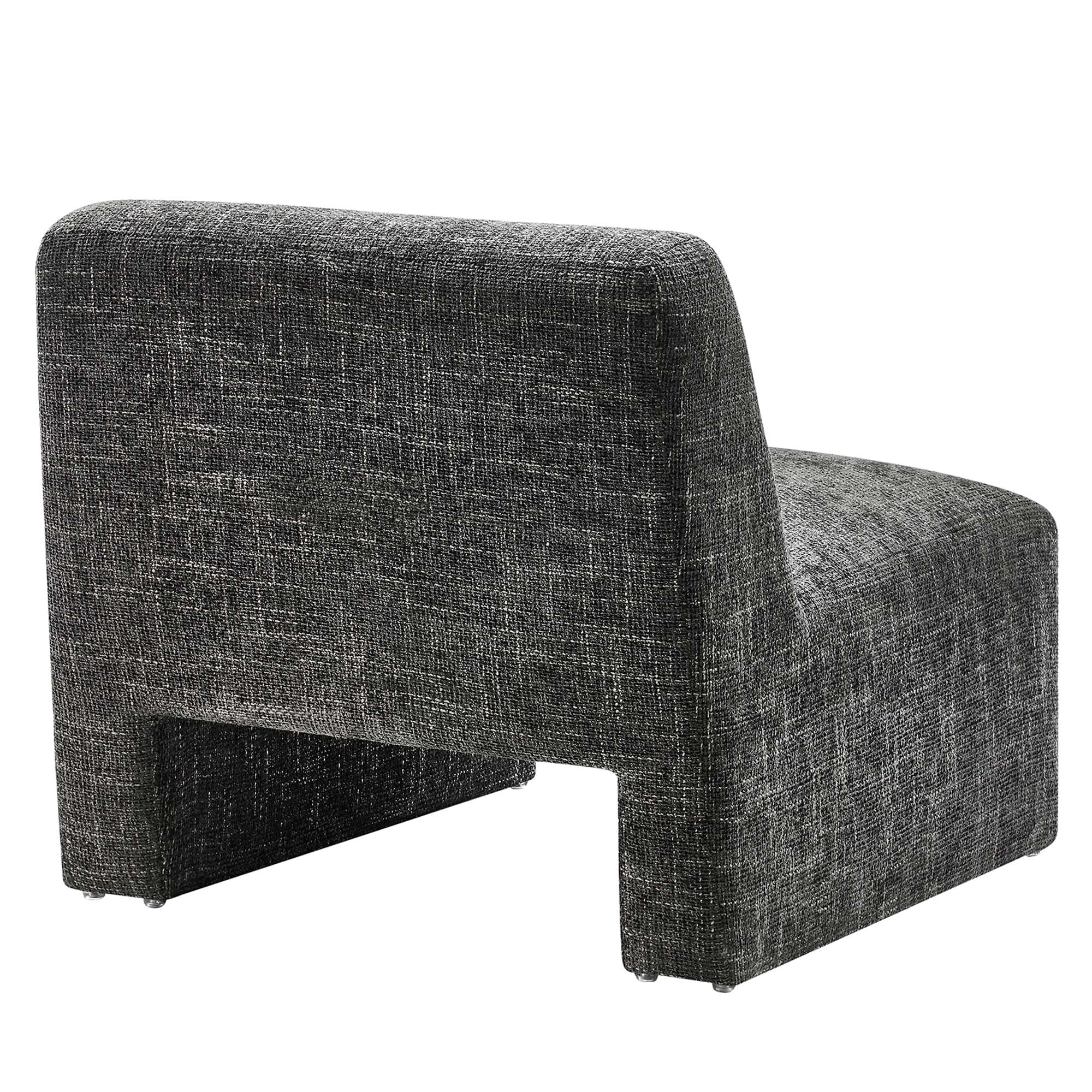 Fauteuil d'appoint rembourré en chenille Amita